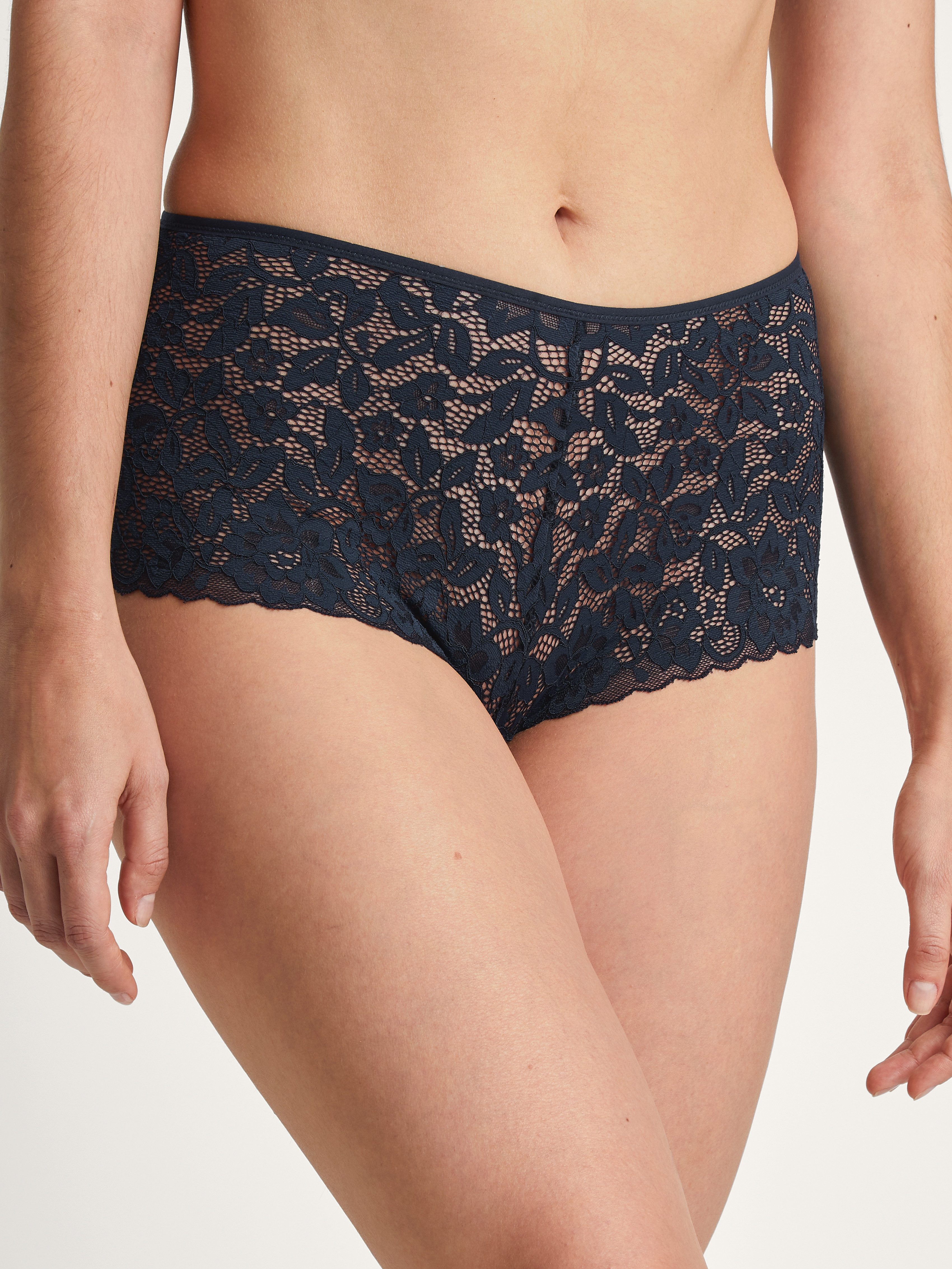 CALIDA Hipster Natural Comfort Lace dames slips maat S (40/42) blauw