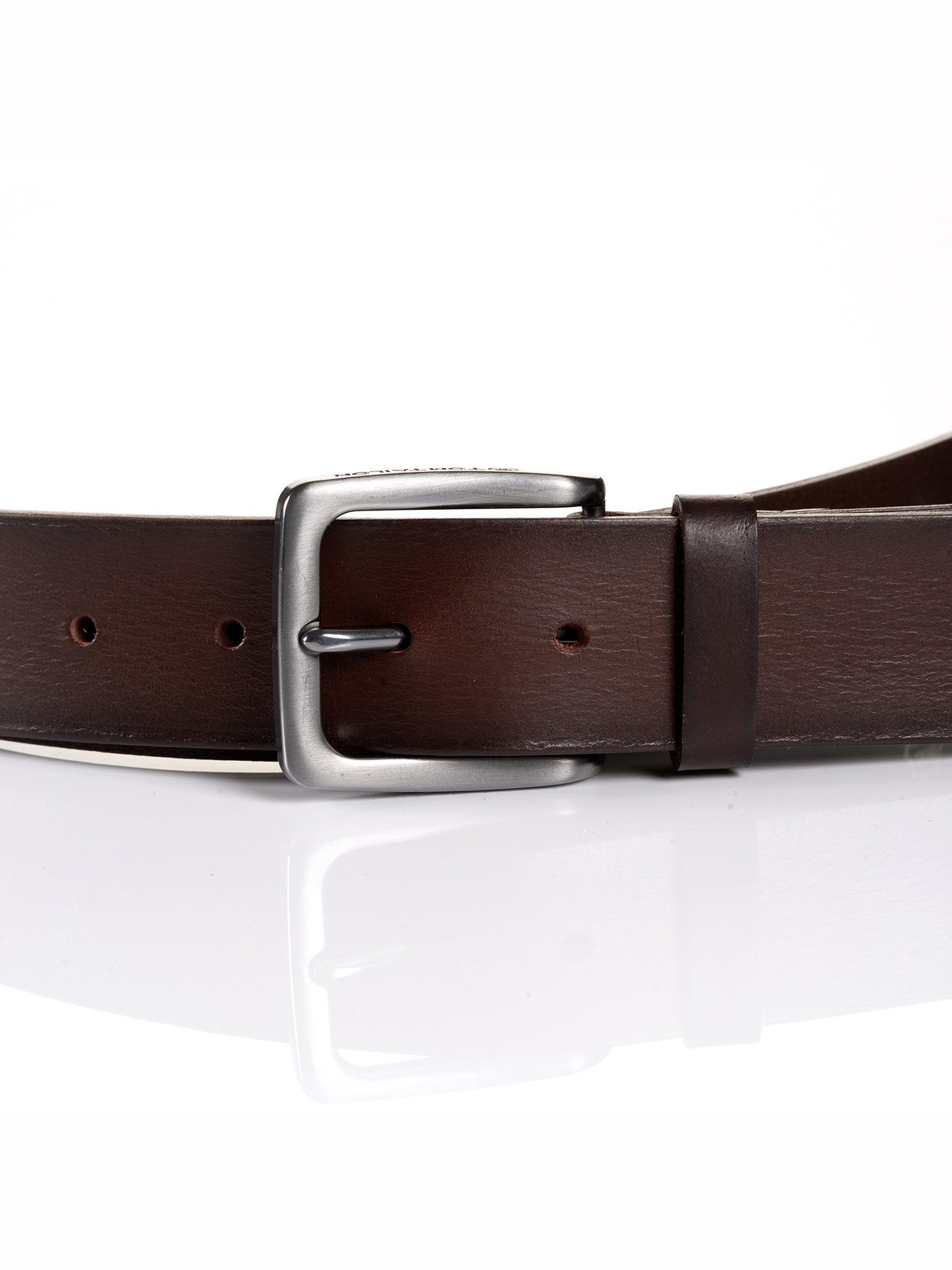 Tom Tailor Leren riem TTSCOTT 3,5 cm breed, herenriem, jeans en casual, tot maat 120