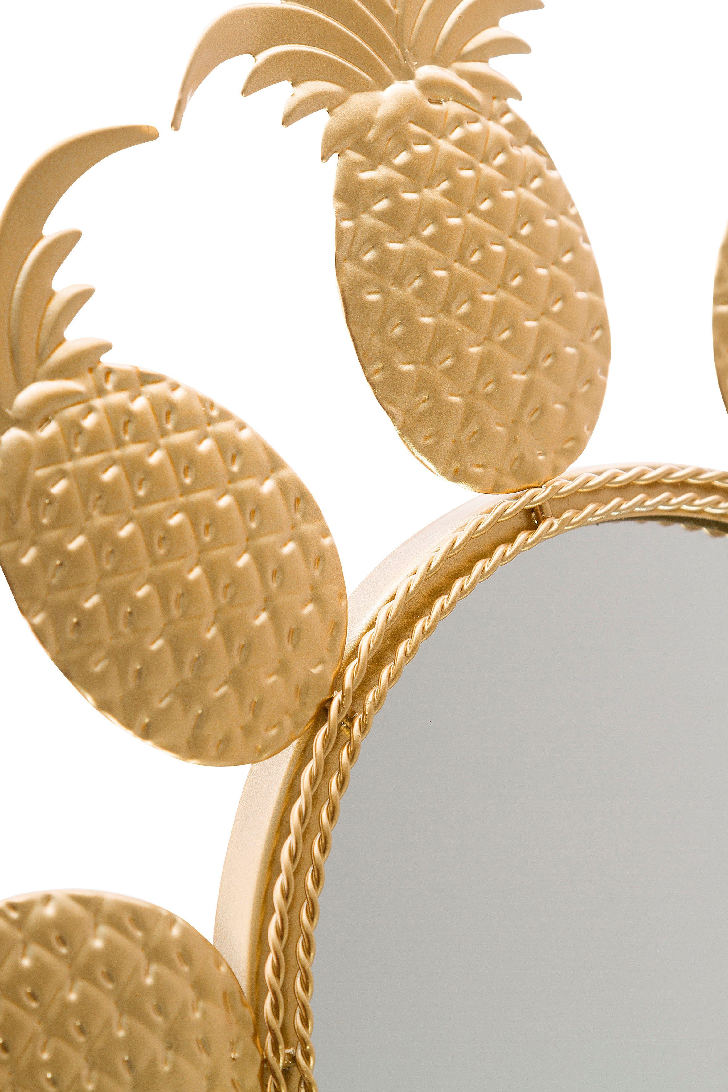 Myflair Möbel & Accessoires Sierspiegel Annama Wandspiegel, goudkleur, landhuis, rond, frame van metaal, bloemmodel (1 stuk)