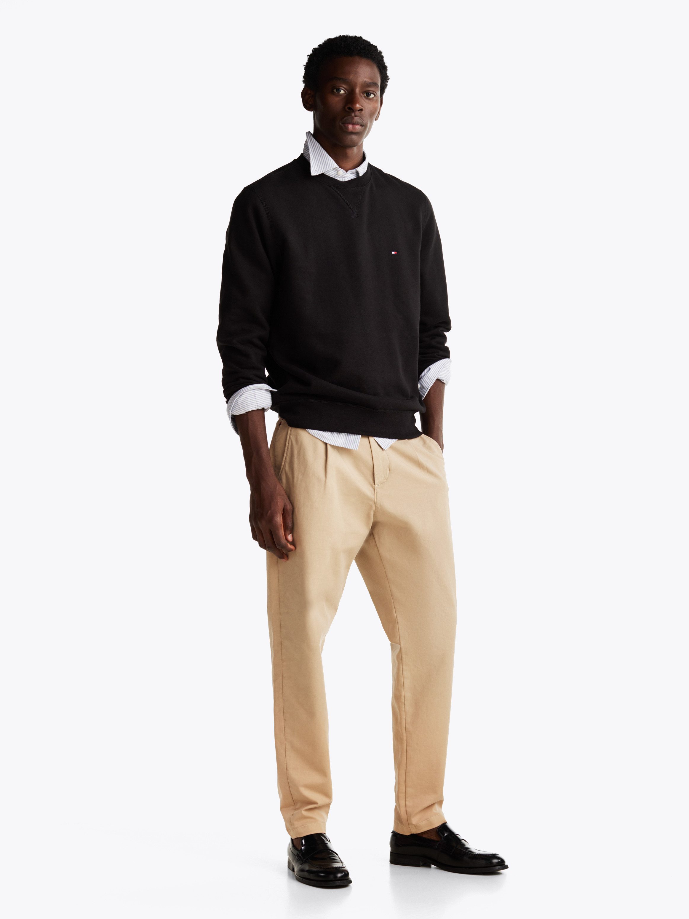 Tommy Hilfiger Sweatshirt ESSENTIAL FLEECE CREWNECK met tommy hilfiger logoborduursel