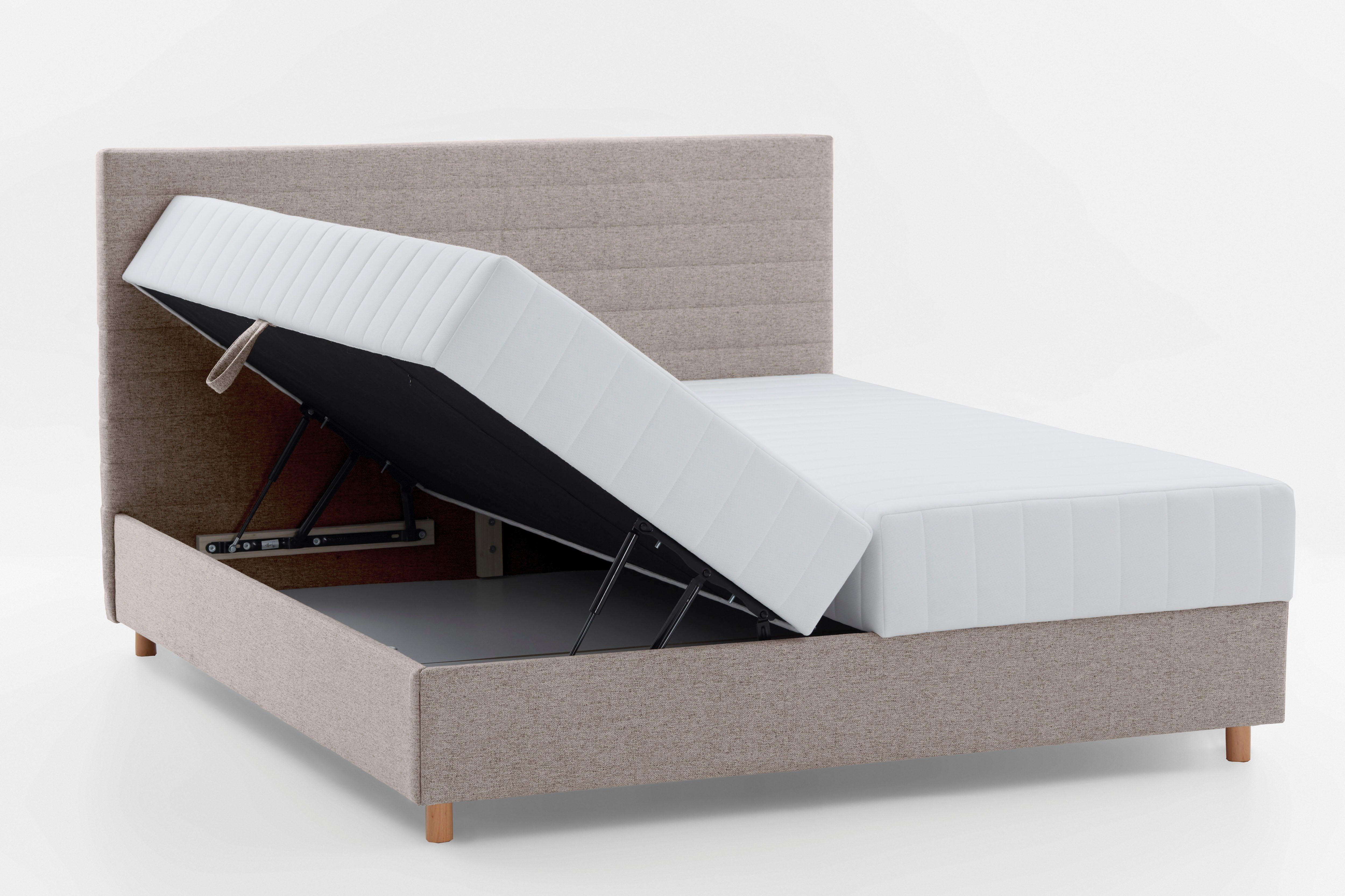 ATLANTIC home collection Ledikant met bergruimte Josie met pocketveringsmatras en bedkist