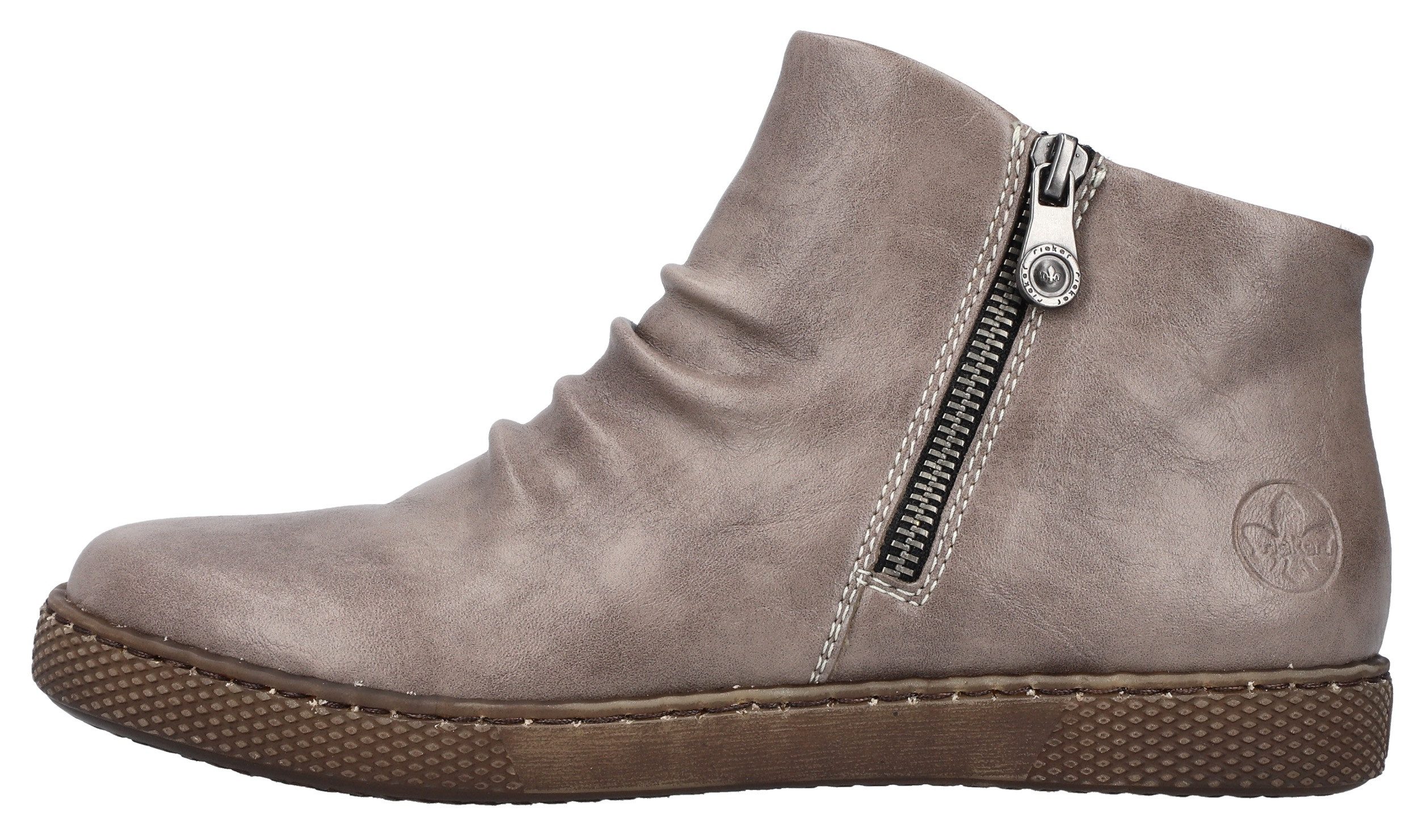 Rieker Boots zonder sluiting enkellaars, ritssluiting laarzen met uitneembare inlegzool
