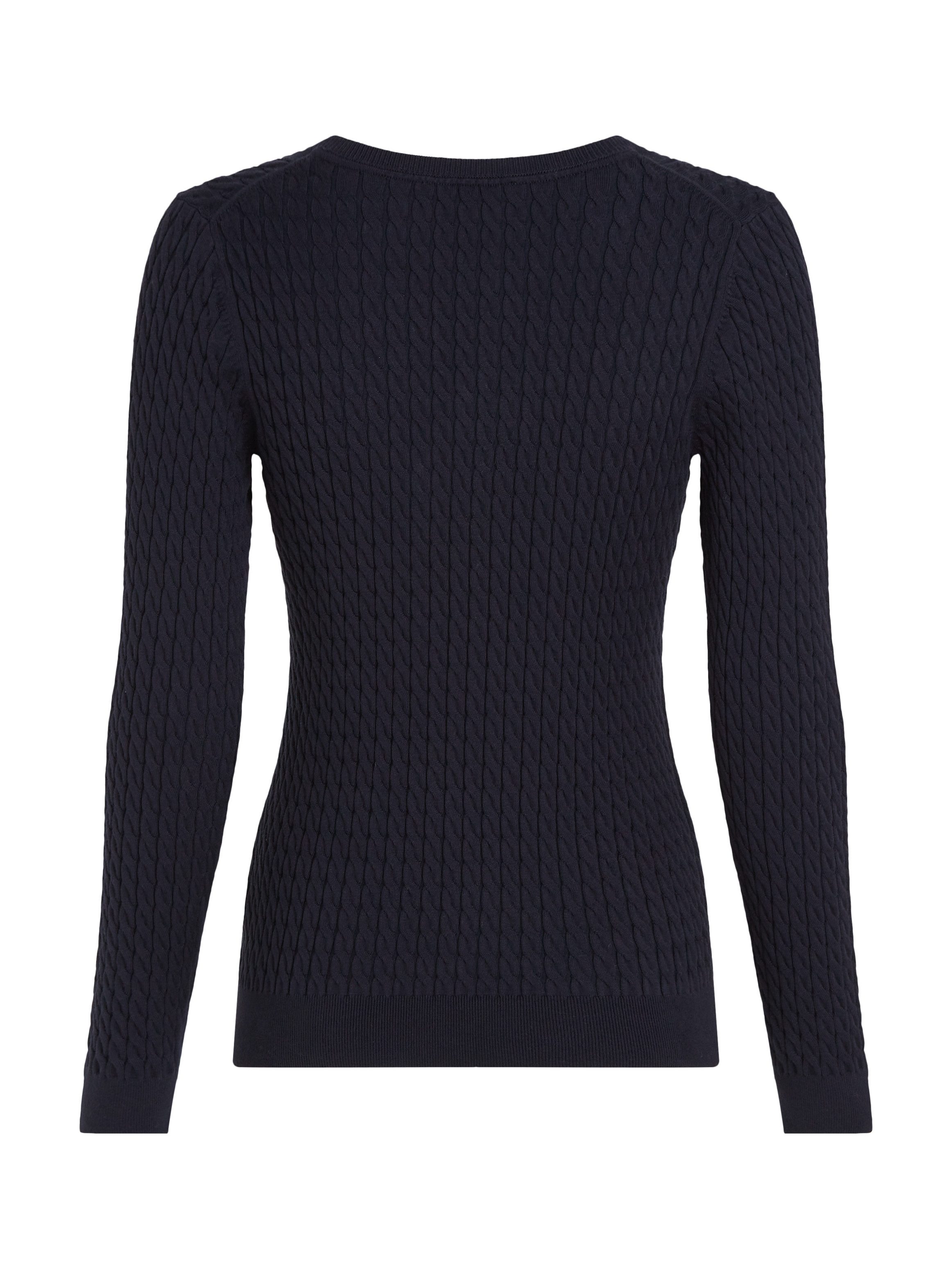 Tommy Hilfiger Gebreide trui CO CABLE V-NK SWEATER