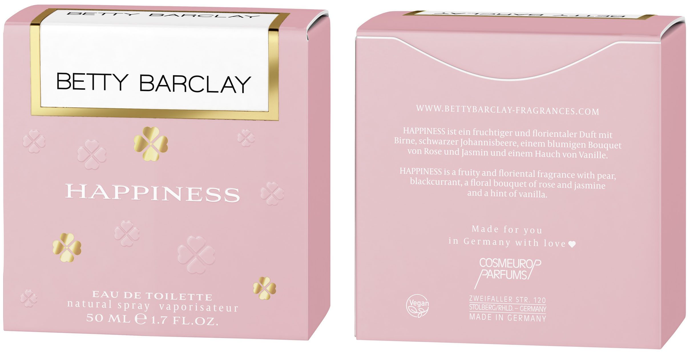Betty Barclay Eau de toilette Betty Barclay Happiness EDT NATURAL SPRAY 50 ML (set, 1-delig)