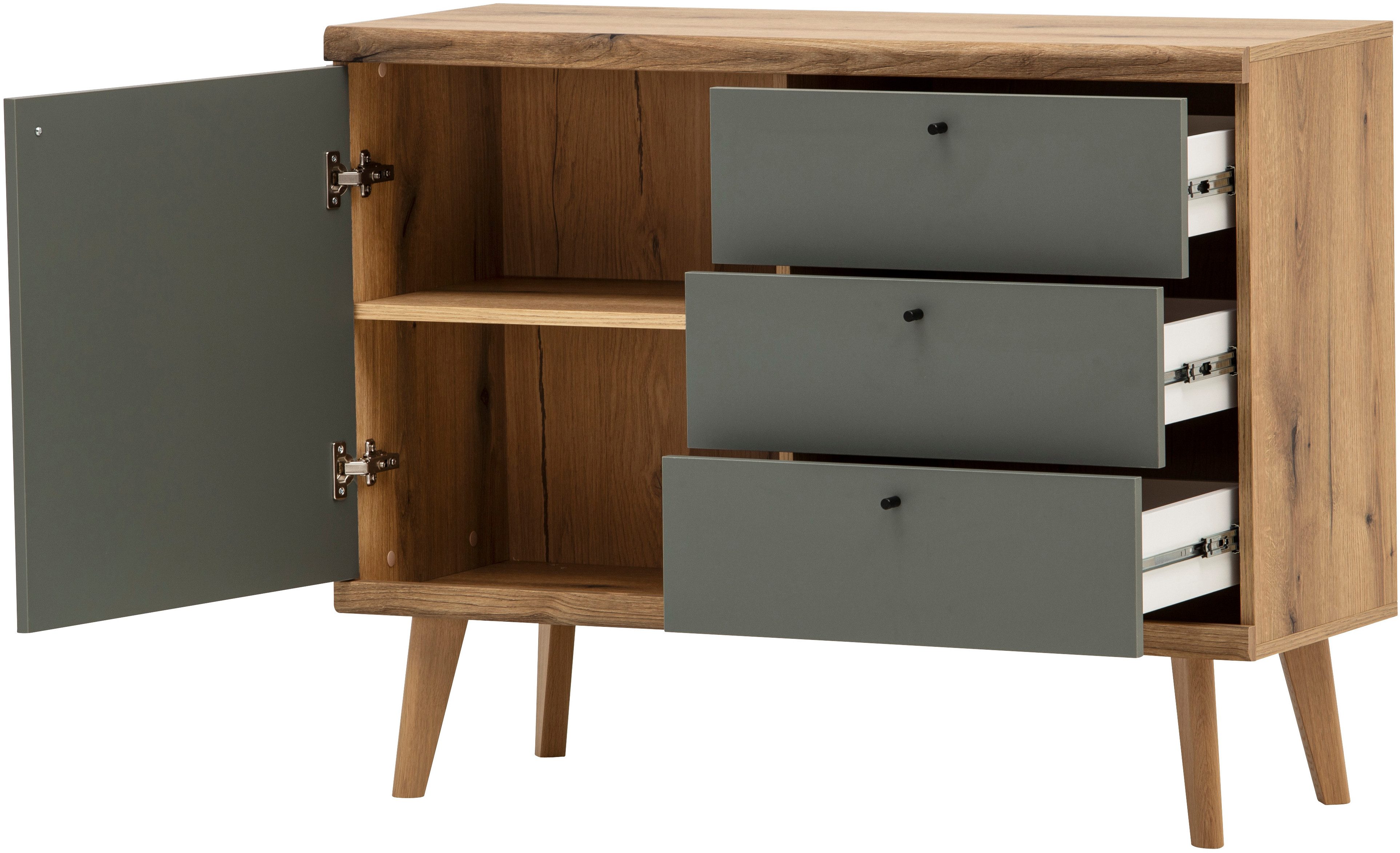 INOSIGN Halmeubelset Mavas, Garderobe met opbergruimte, Garderobekast in Scandic Design (set, 3-delig)