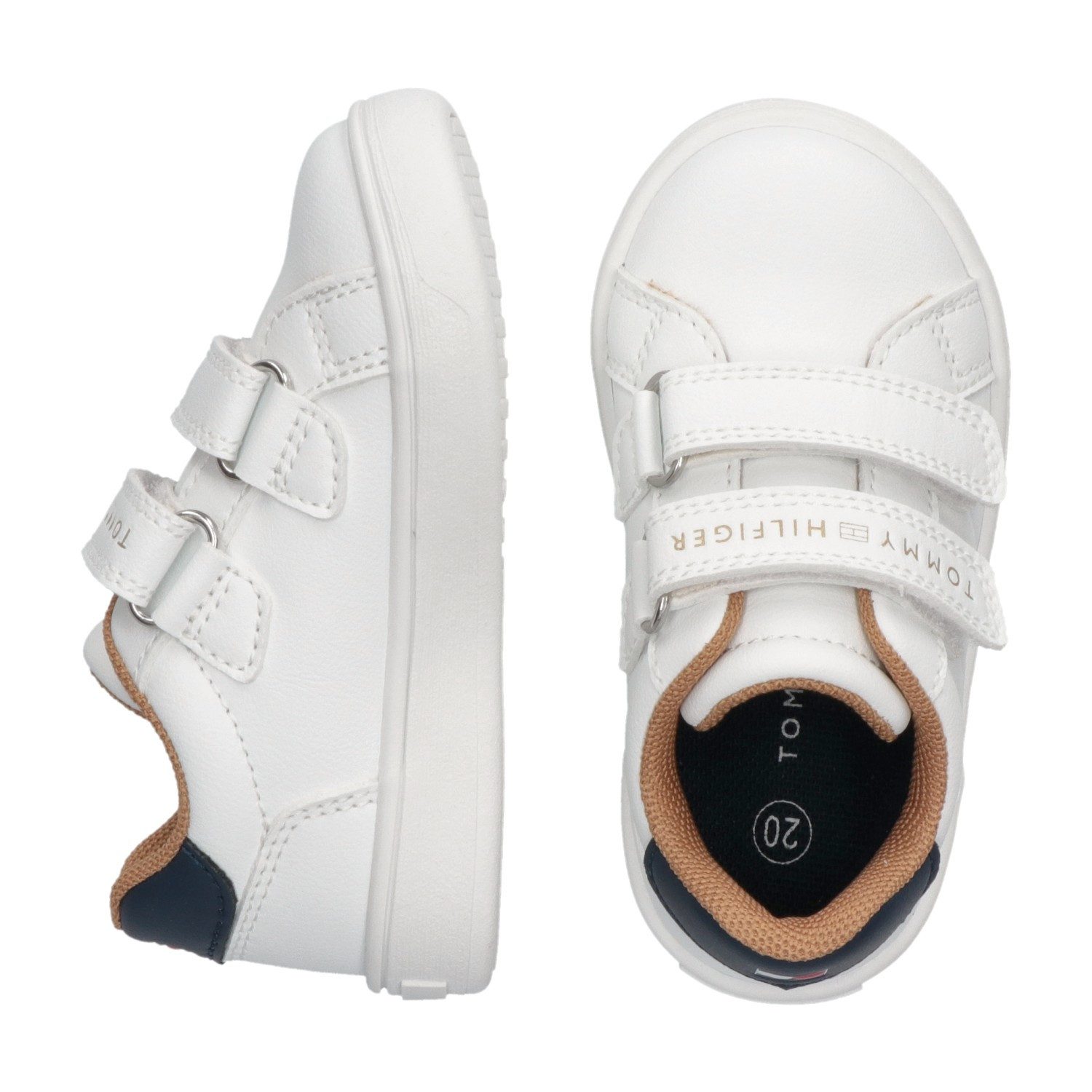 Tommy Hilfiger Sneakers , klittenbandschoen, kinderschoen met logo-decoratie