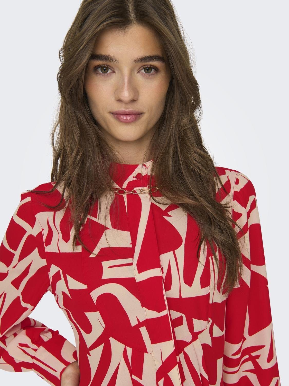 Only Maxi-jurk ONLHELENA LIFE L/S MAXI DRESS PTM
