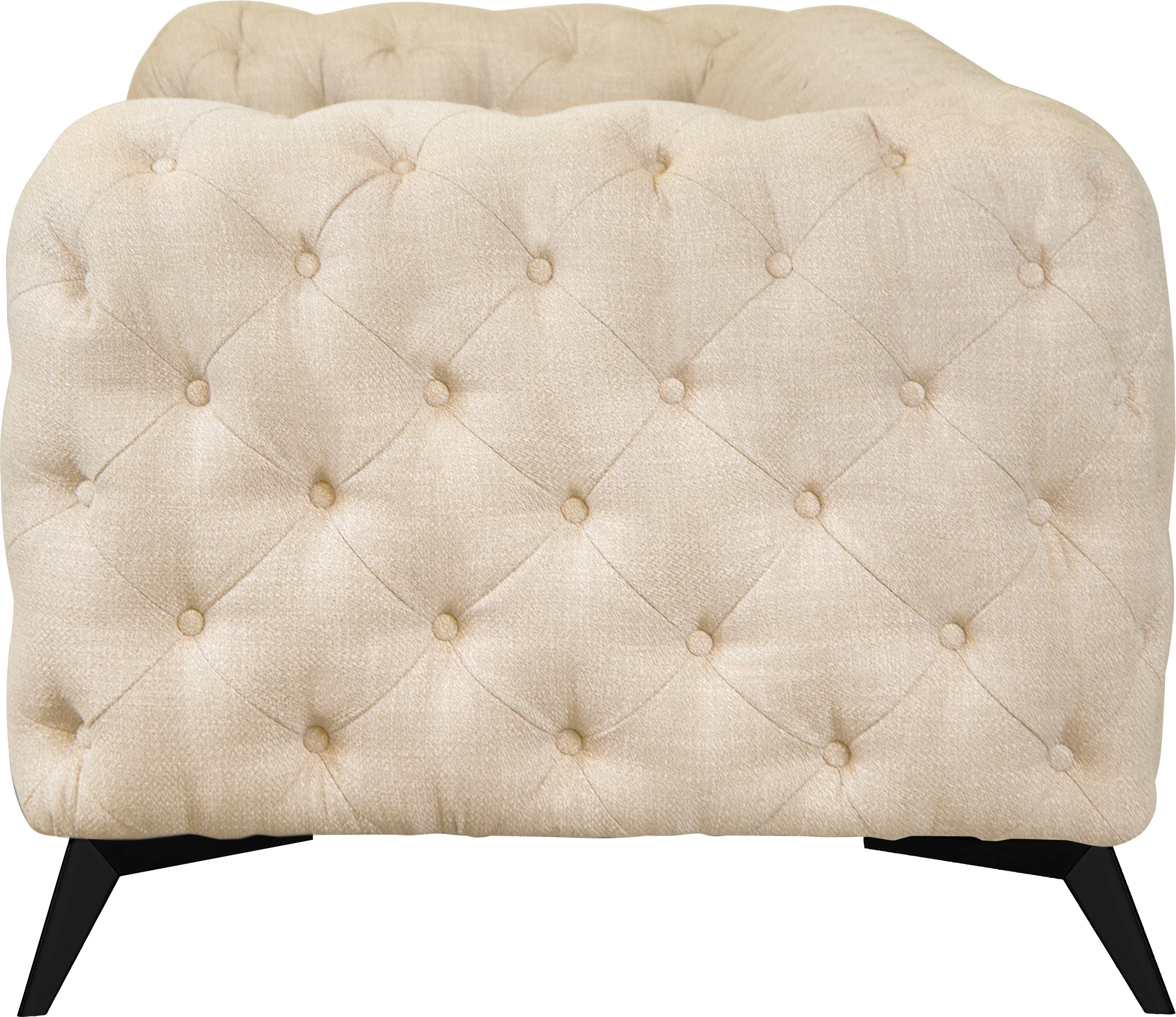 Leonique Chesterfield-bank Glynis luxueuze capitonnage, moderne chesterfield look, kleur van de poten ter keuze