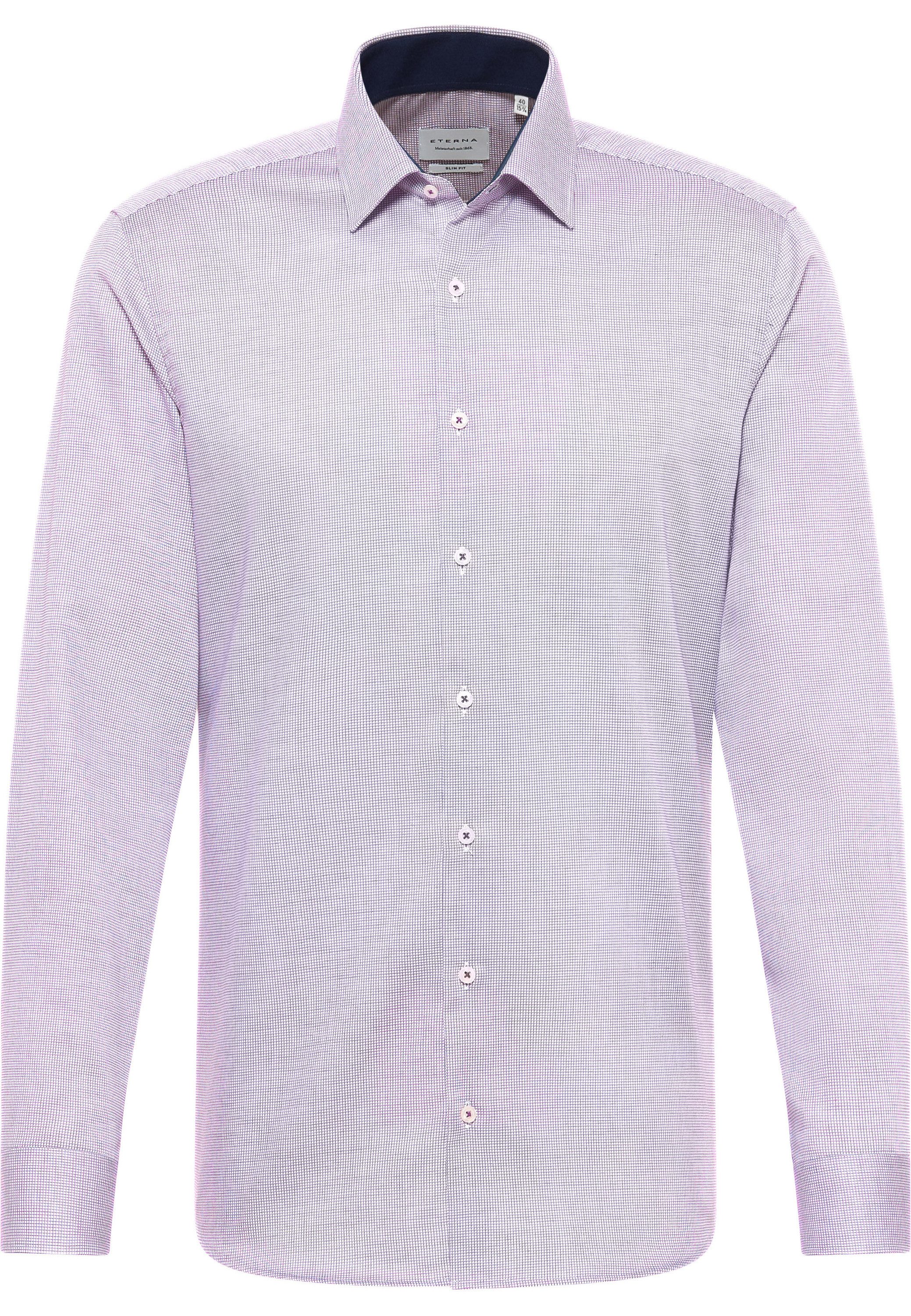 Eterna Overhemd met lange mouwen Slim fit NON IRON (strijkvrij)