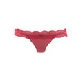 s.oliver red label beachwear string jolina van elastische kant in gebloemde look rood