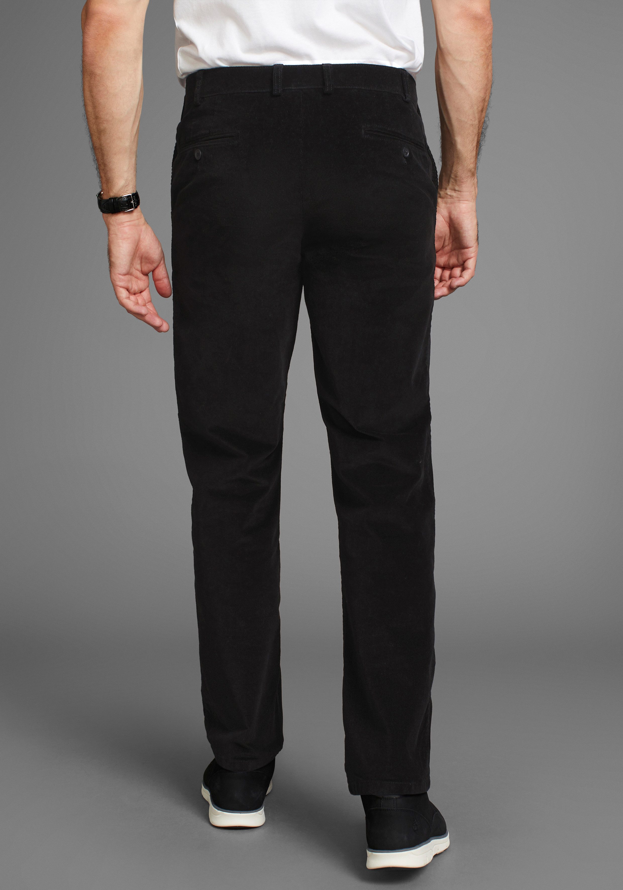 Man's World Broek met elastische band Van cord met stretchband