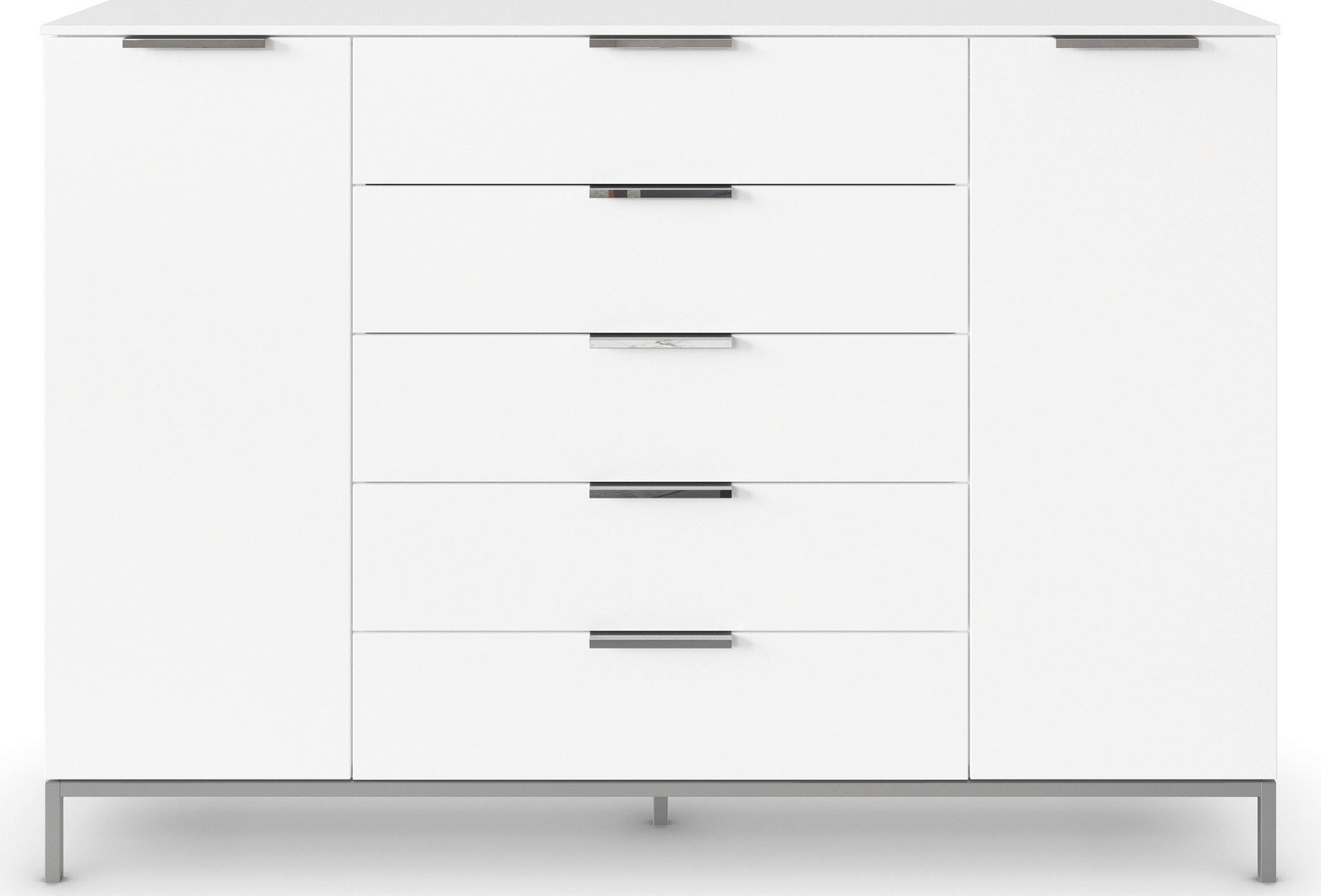 rauch Kast met laden en deuren Flipp 2 deurs met 5 laden en soft-close functie in 2 breedtes