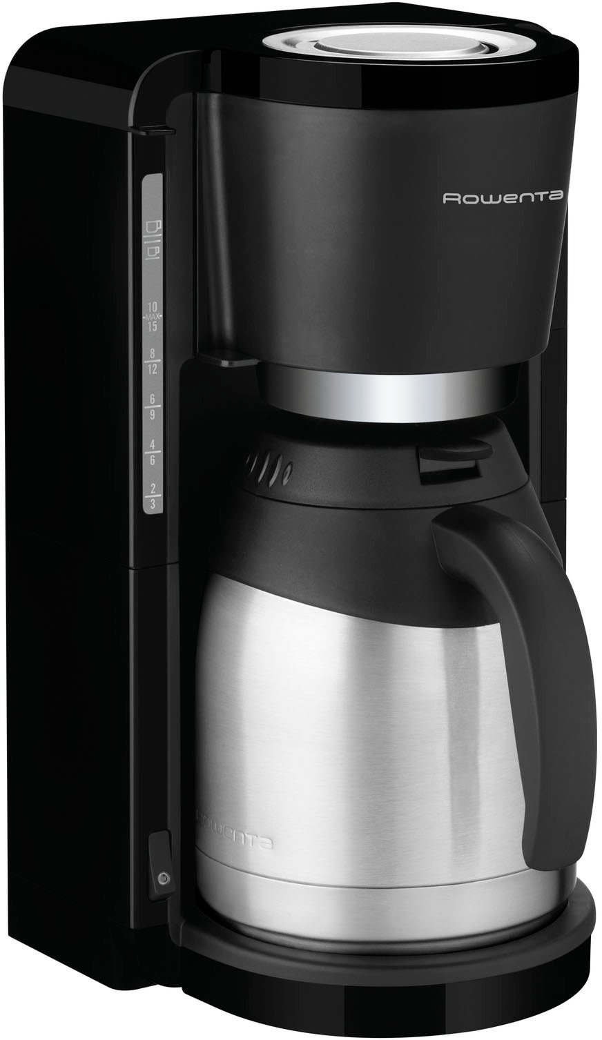 Rowenta Filterkoffieapparaat CT3818 Adagio milano, 1,25 l, Edelstalen thermoskan, 10-15 kopjes, 1,25 liter, automatische uitschakeling