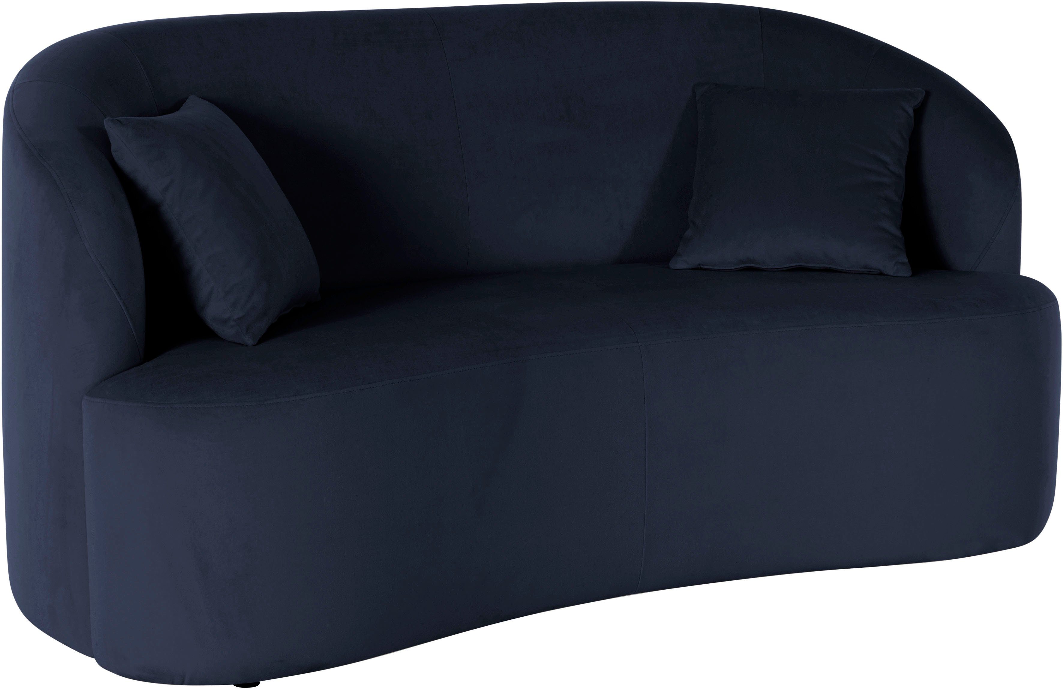 LeGer Home by Lena Gercke 2-zitsbank Dilara afgeronde rugleuning en front, in 3 stofkwaliteiten