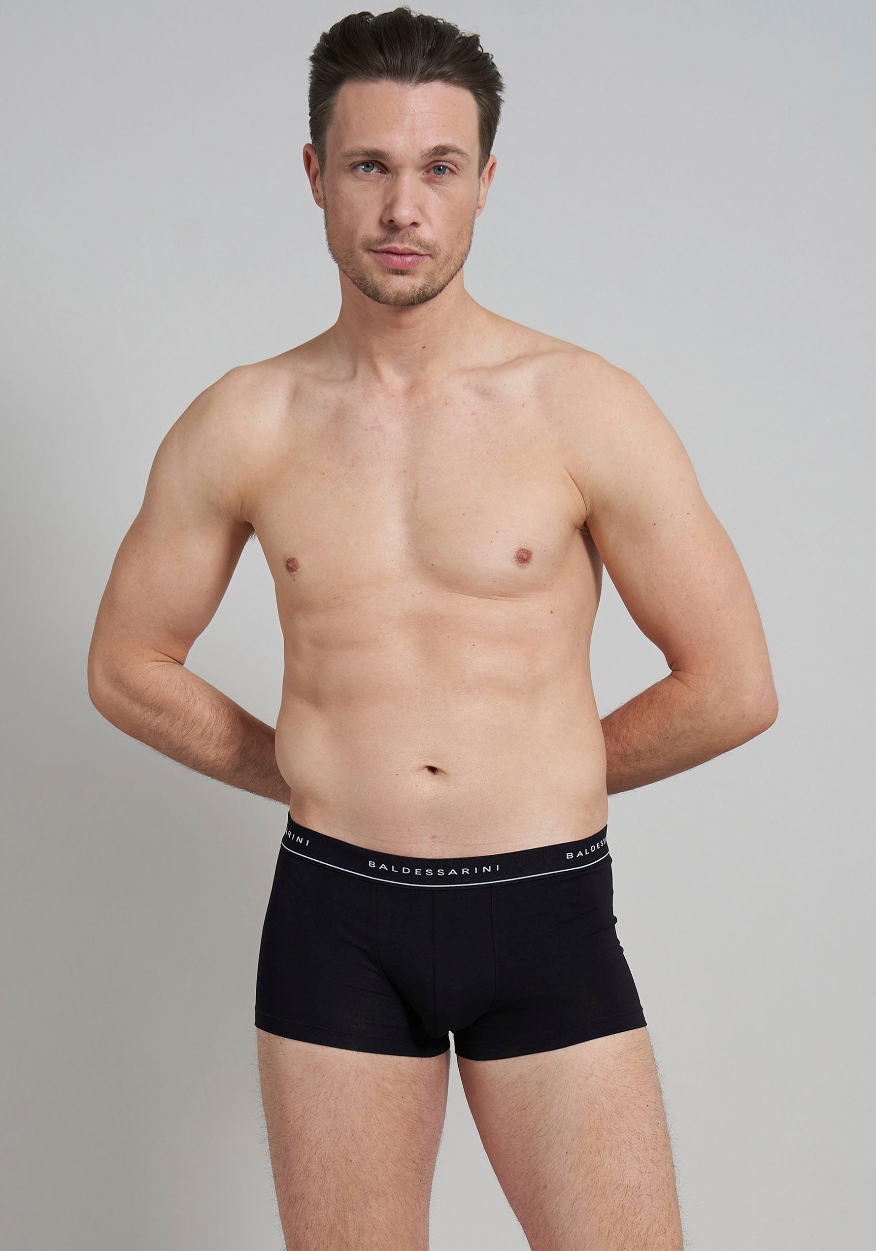 BALDESSARINI Boxershort Korte Broek met logoband (Set van 3)