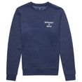 superdry sweatshirt vintage corp logo marl crew blauw