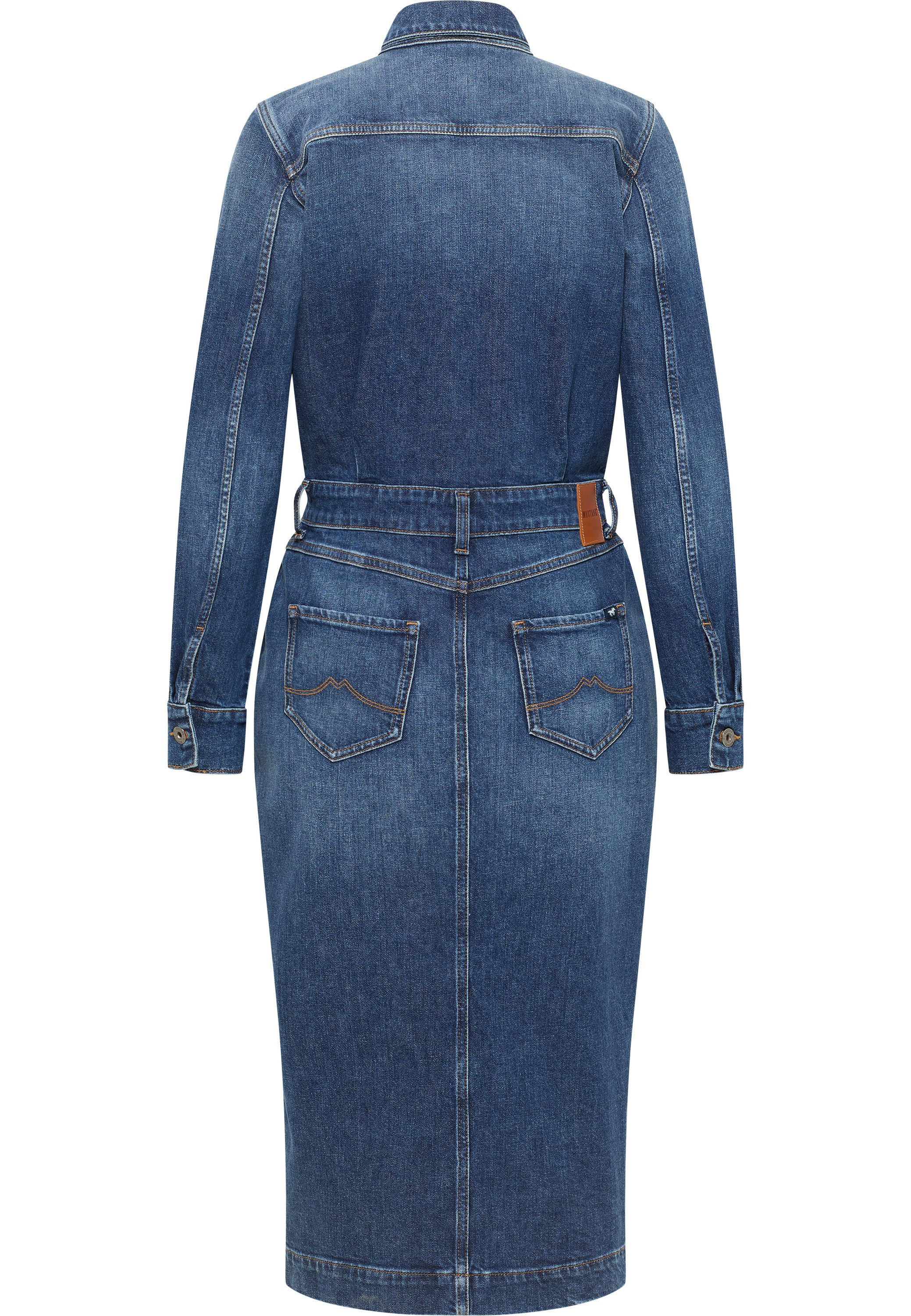 MUSTANG Midi-jurk Dames Style Emma Denim Dress