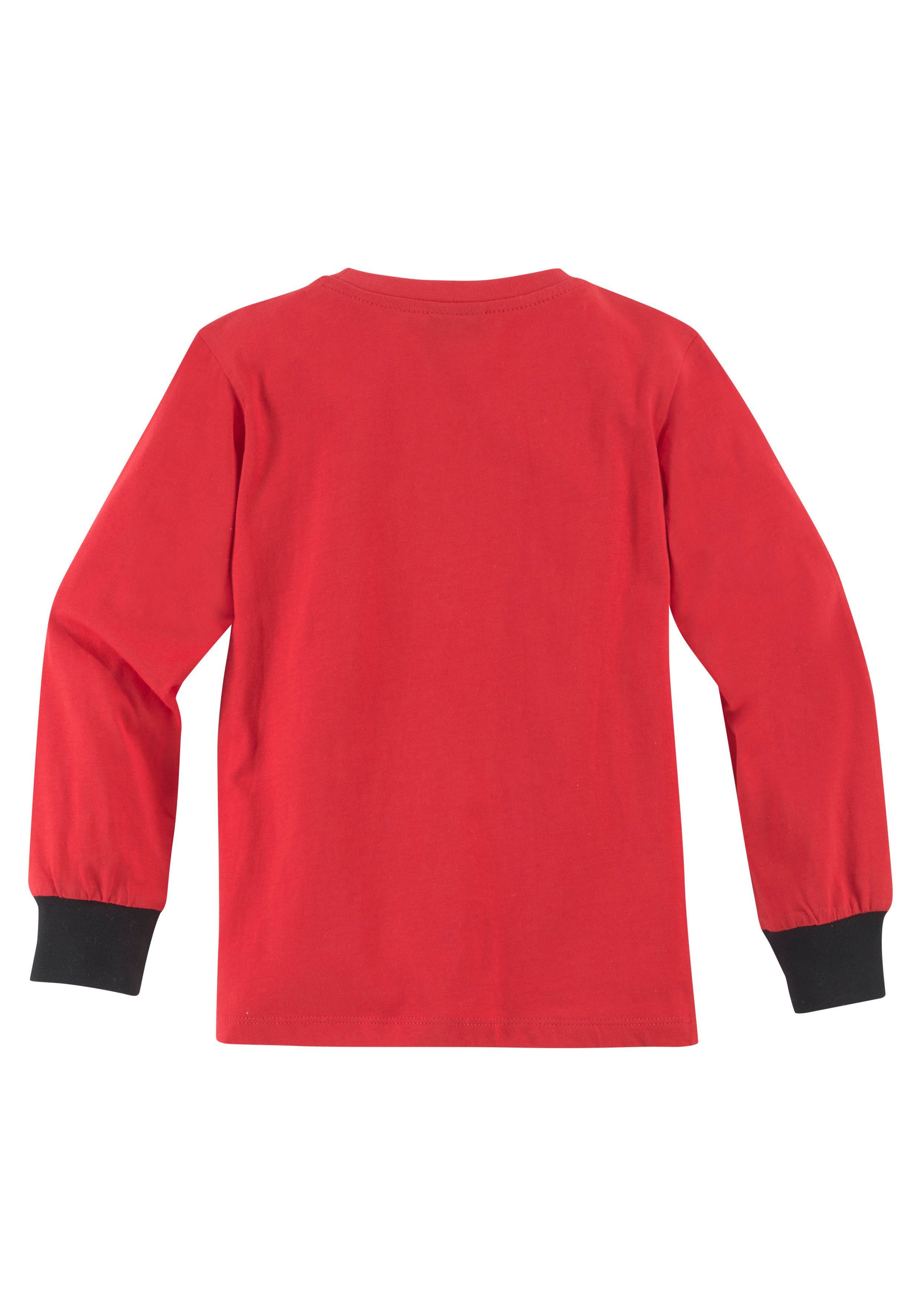 KIDSWORLD Shirt met lange mouwen Brandweer Lange mouwen, basic pasvorm, bedrukt, ronde hals
