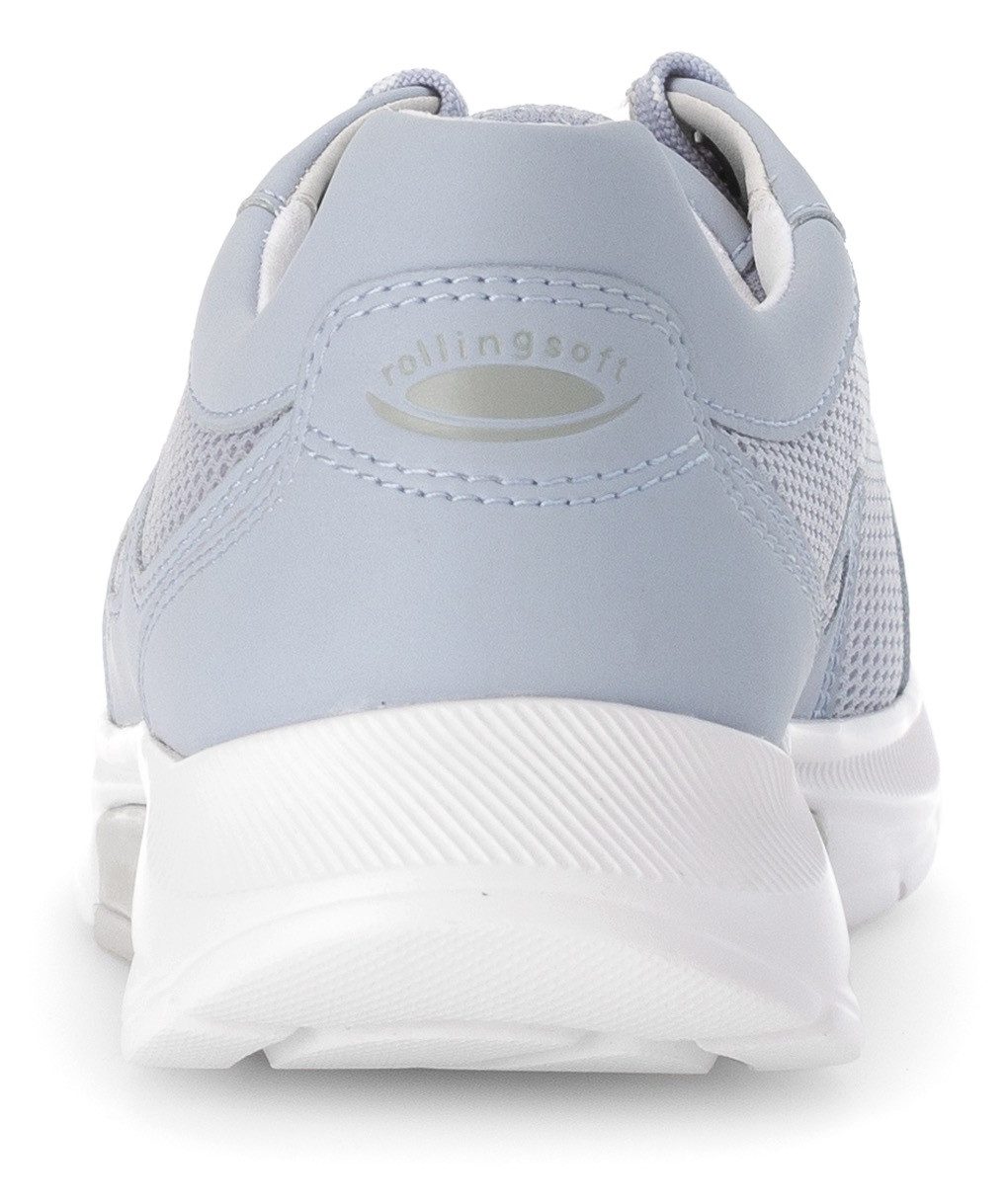 Gabor Rollingsoft Sneakers met sleehak , vrijetijdsschoen, lage schoen, veterschoen met verwisselbaar voetbed