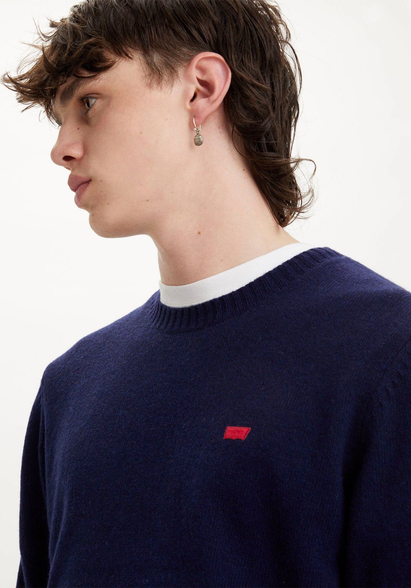 Levi's® Wollen trui ORIGINAL HM SWEATER in klassieke ronde halsvorm