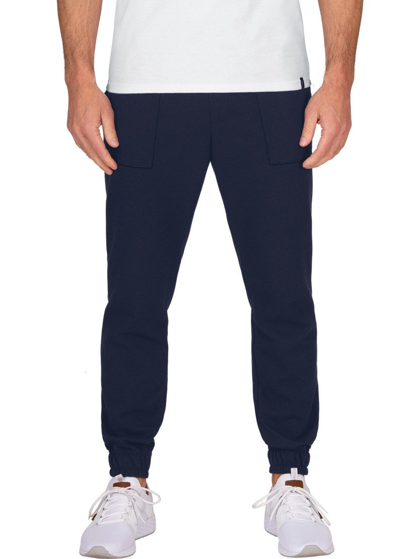 Trigema Jerseybroek TRIGEMA joggingbroek met opgestikte zakken (1-delig)