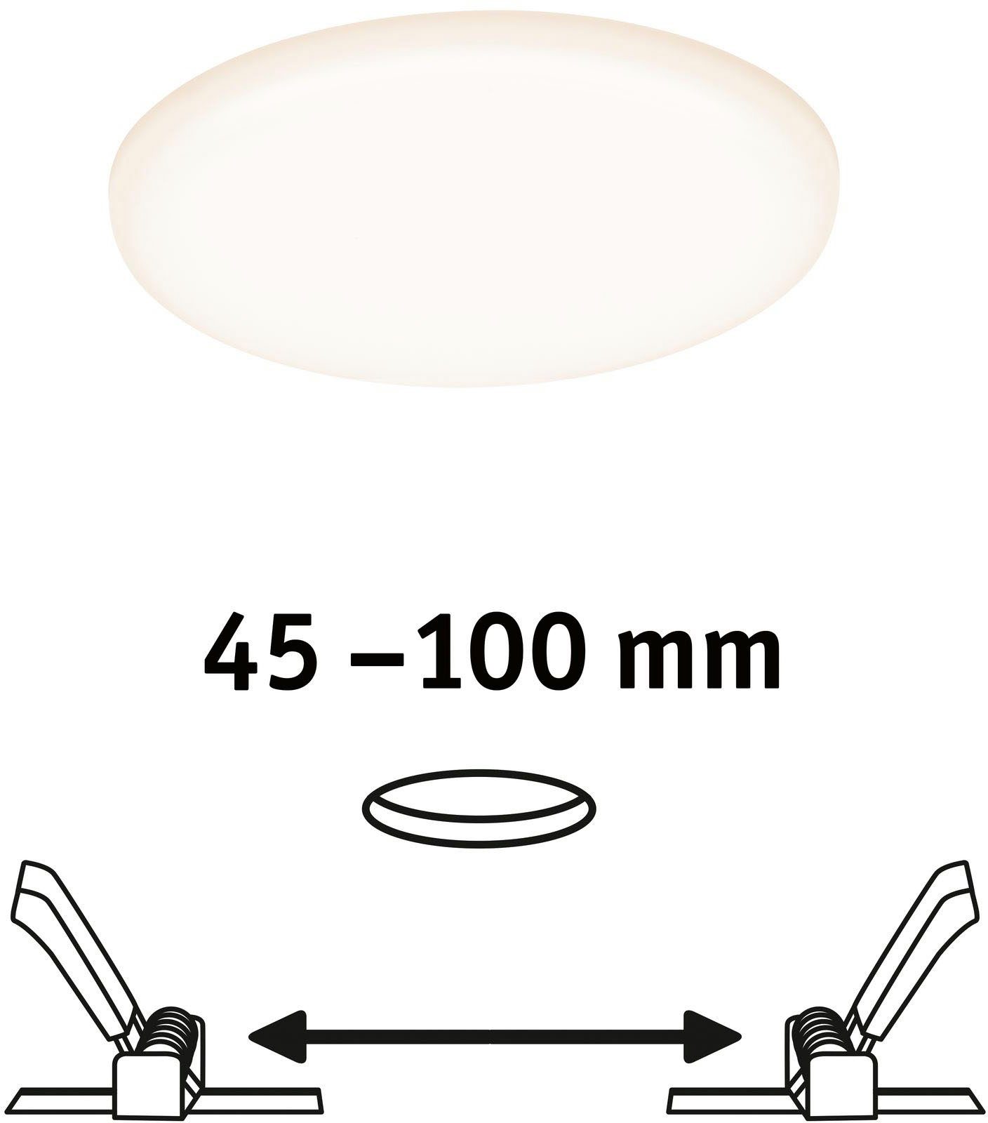 Paulmann Ledinbouwlamp LED Inbouwpaneel Veluna VariFit IP44 rond 125mm 8,5W 3.000K Satin (1 stuk)