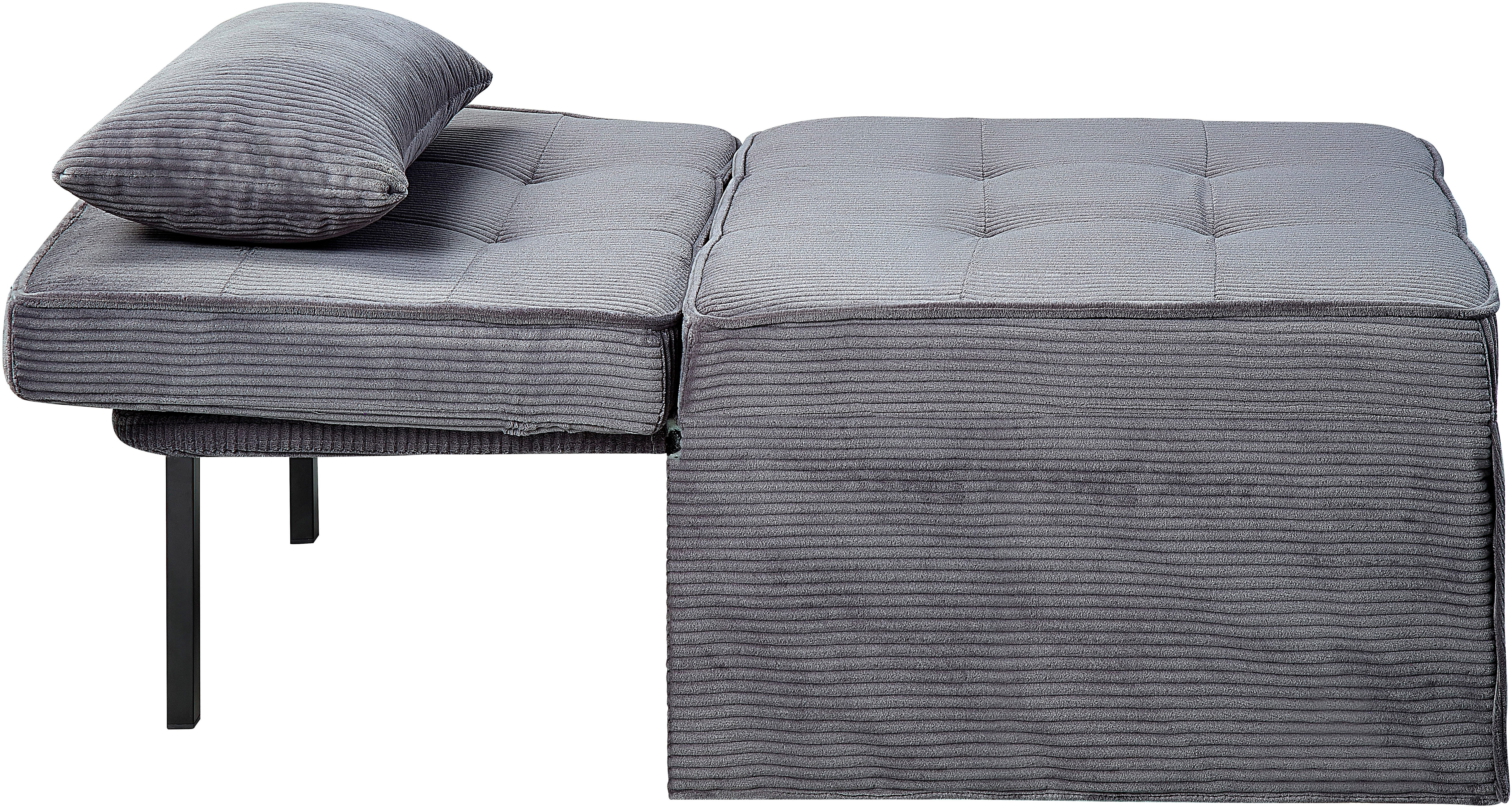 ATLANTIC home collection Slaapbank Finn te veranderen in een loungestoel, relaxfauteuil en logeerbed, incl. kussen