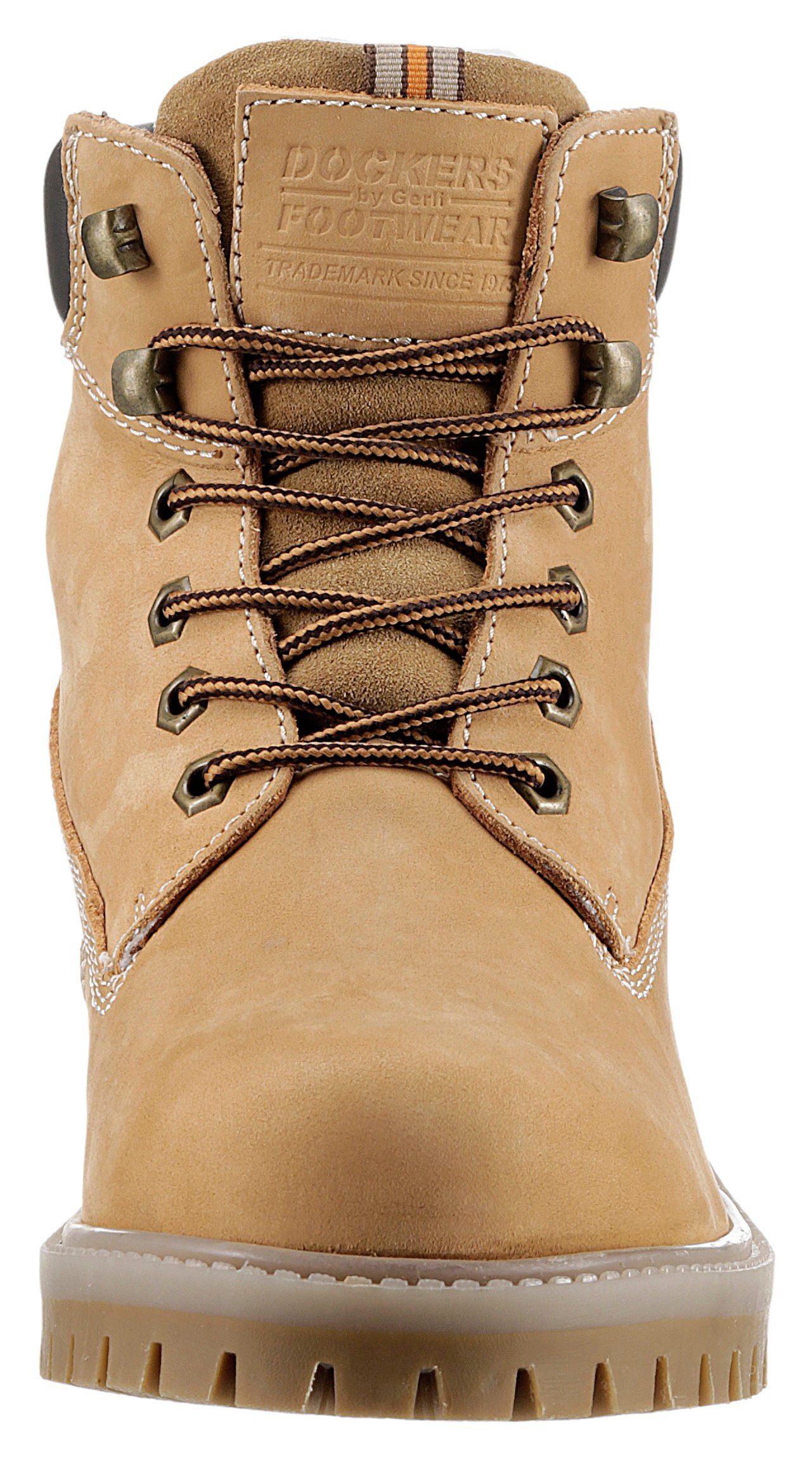 Dockers by Gerli Winterlaarzen Werkschoenen, veterschoenen met blokhak