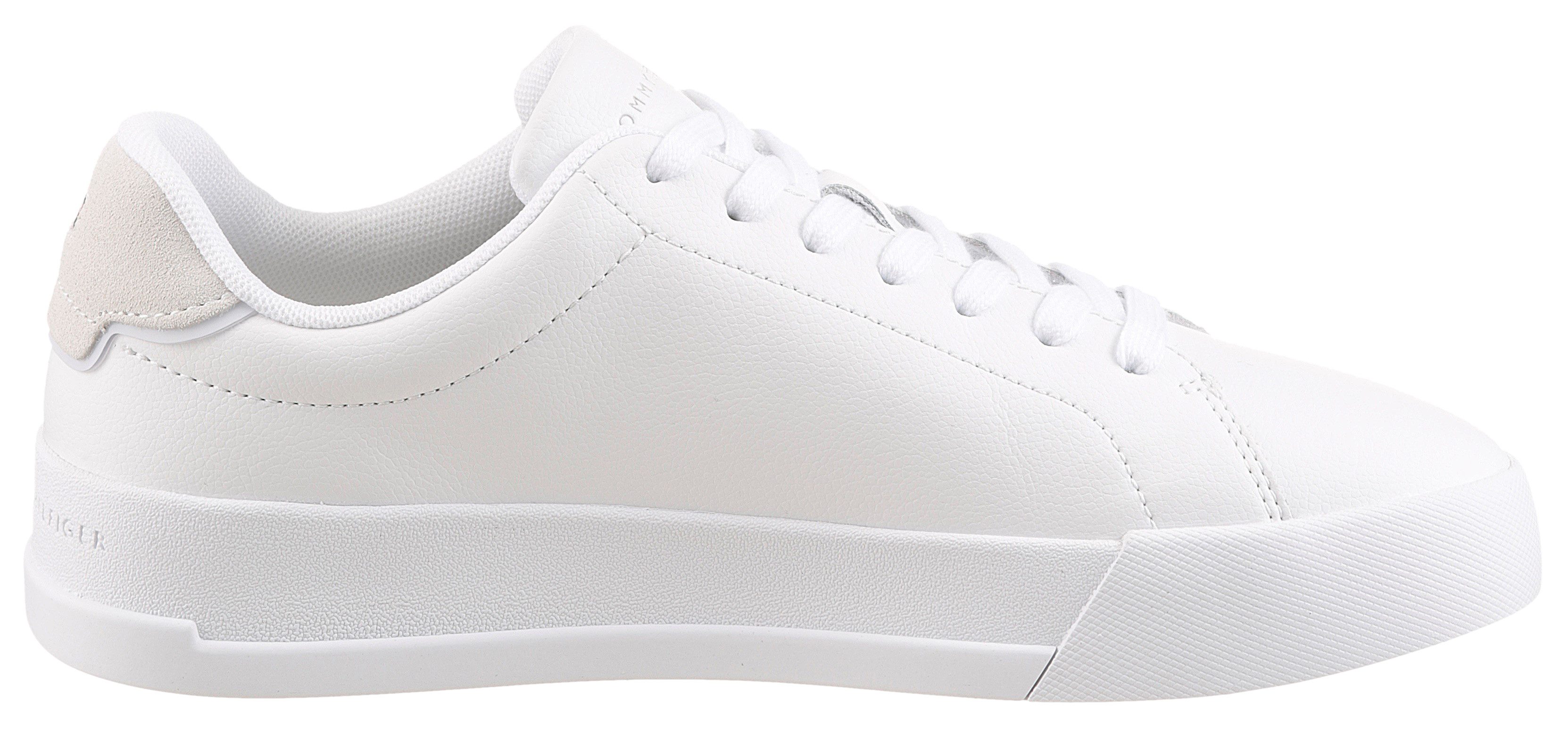 Tommy Hilfiger Sneakers TH COURT LTH DETAIL ESS , vrijetijdsschoen, lage schoen, veterschoen met zijlijk logo-opdruk