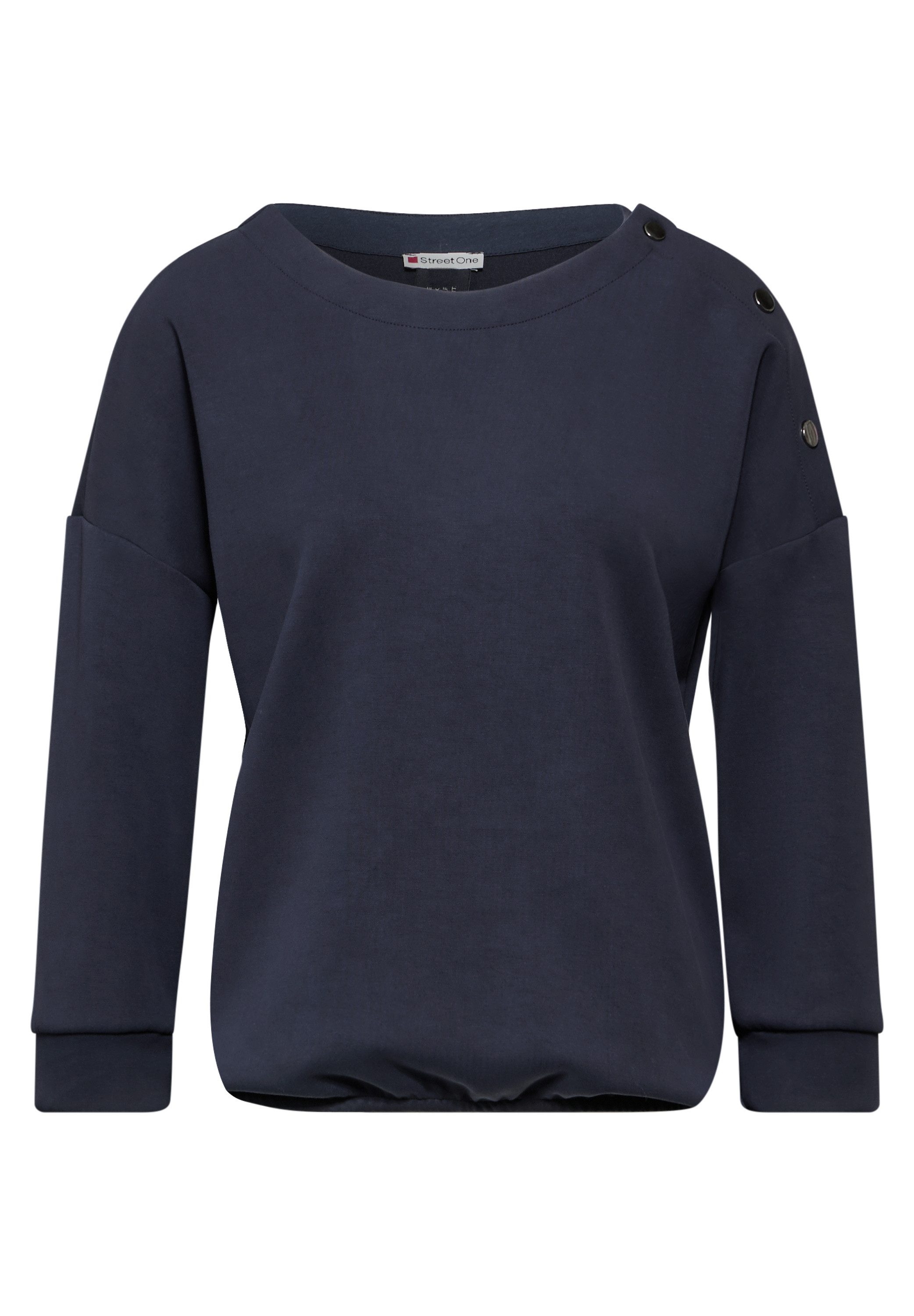 STREET ONE Shirt met 3 4 mouwen in silk look