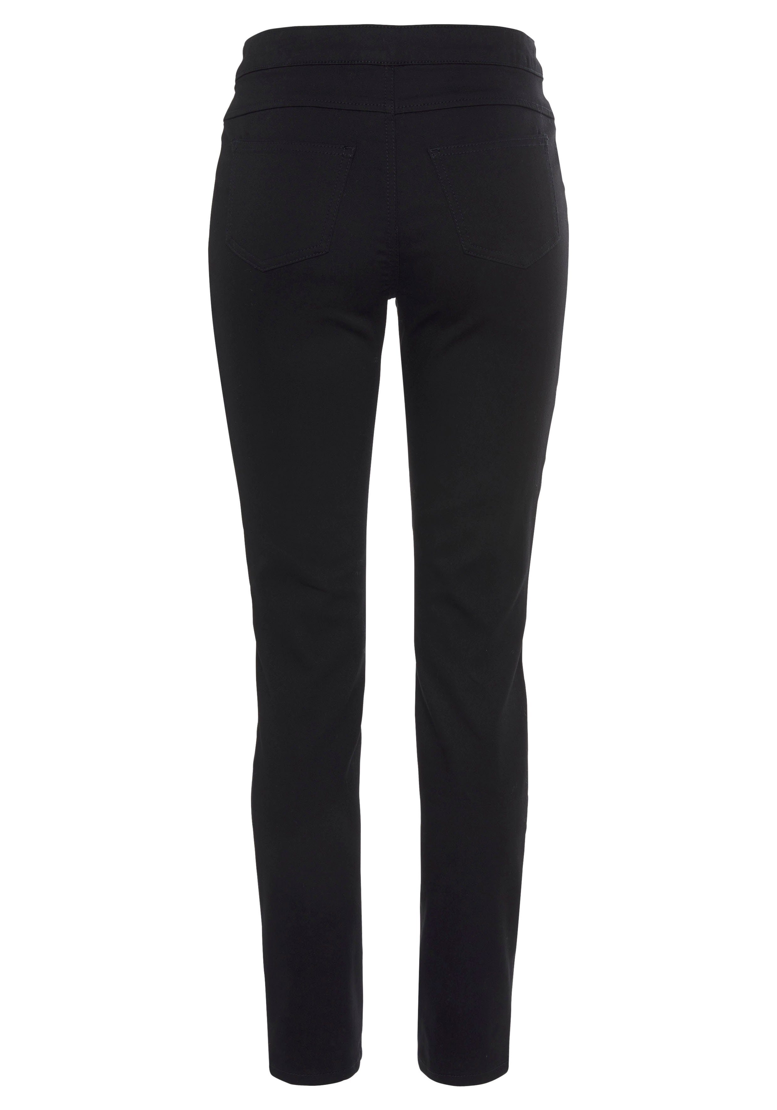 Vivance Jeggings met ritsdetails, elastische skinny jeans, basic