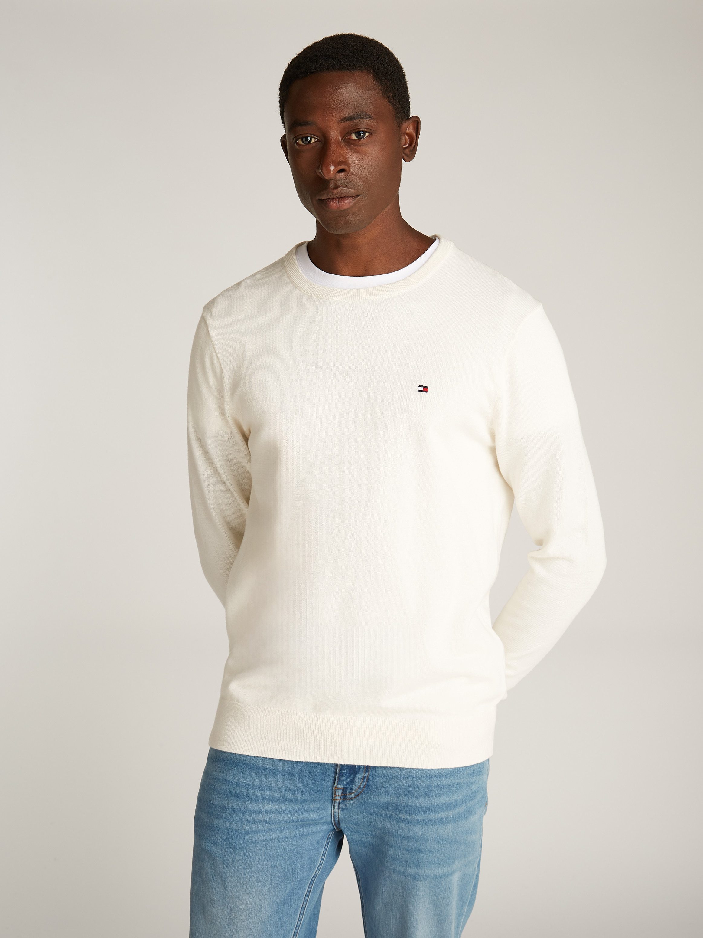 Tommy Hilfiger Trui met ronde hals ESSENTIAL COTTON CREW NECK