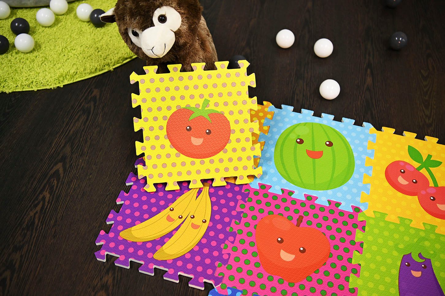 Knorrtoys® Puzzel Fruit Puzzelmat, vloerpuzzel