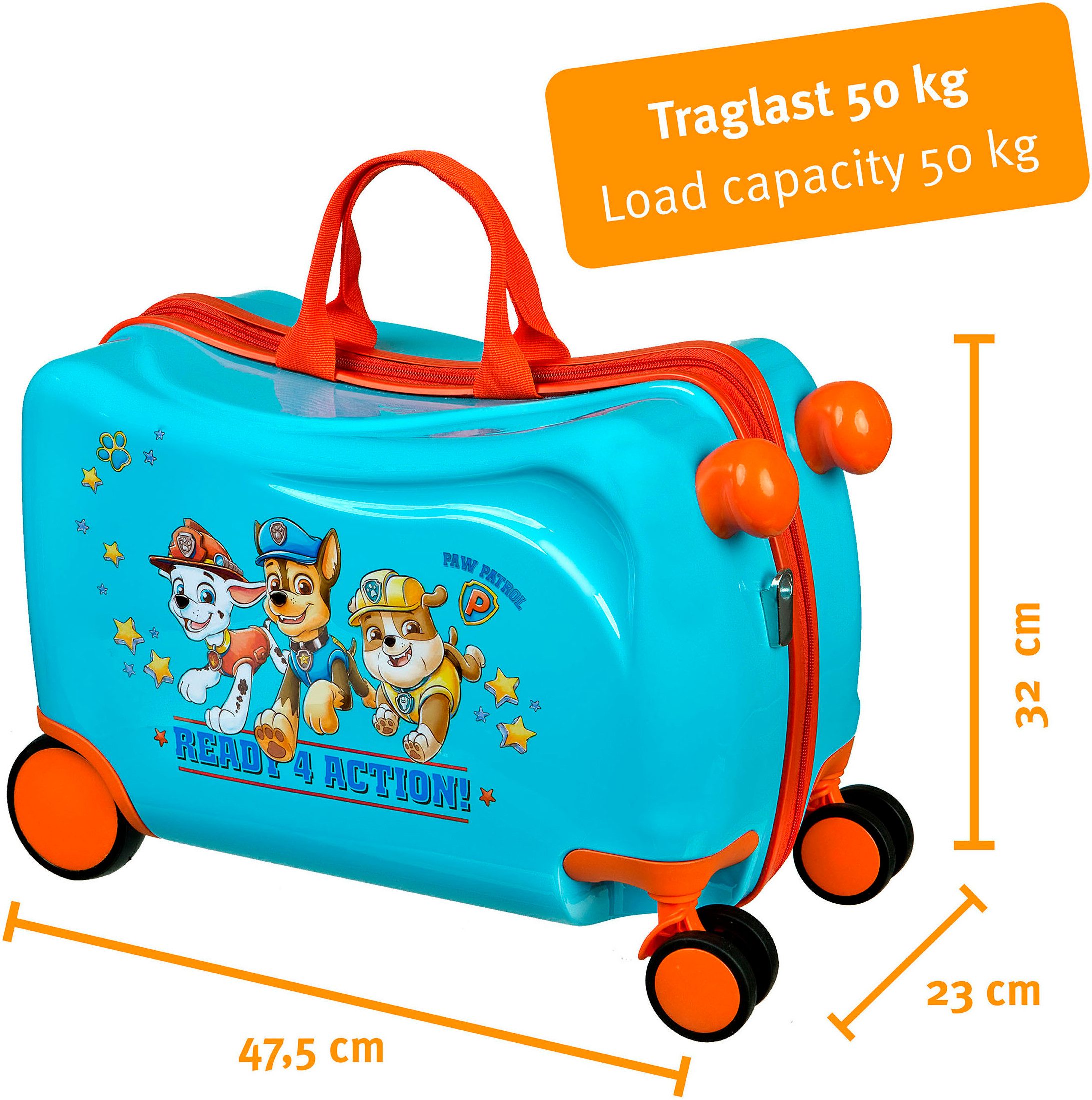 UNDERCOVER Kinderkoffer Ride-on Trolley, Paw Patrol