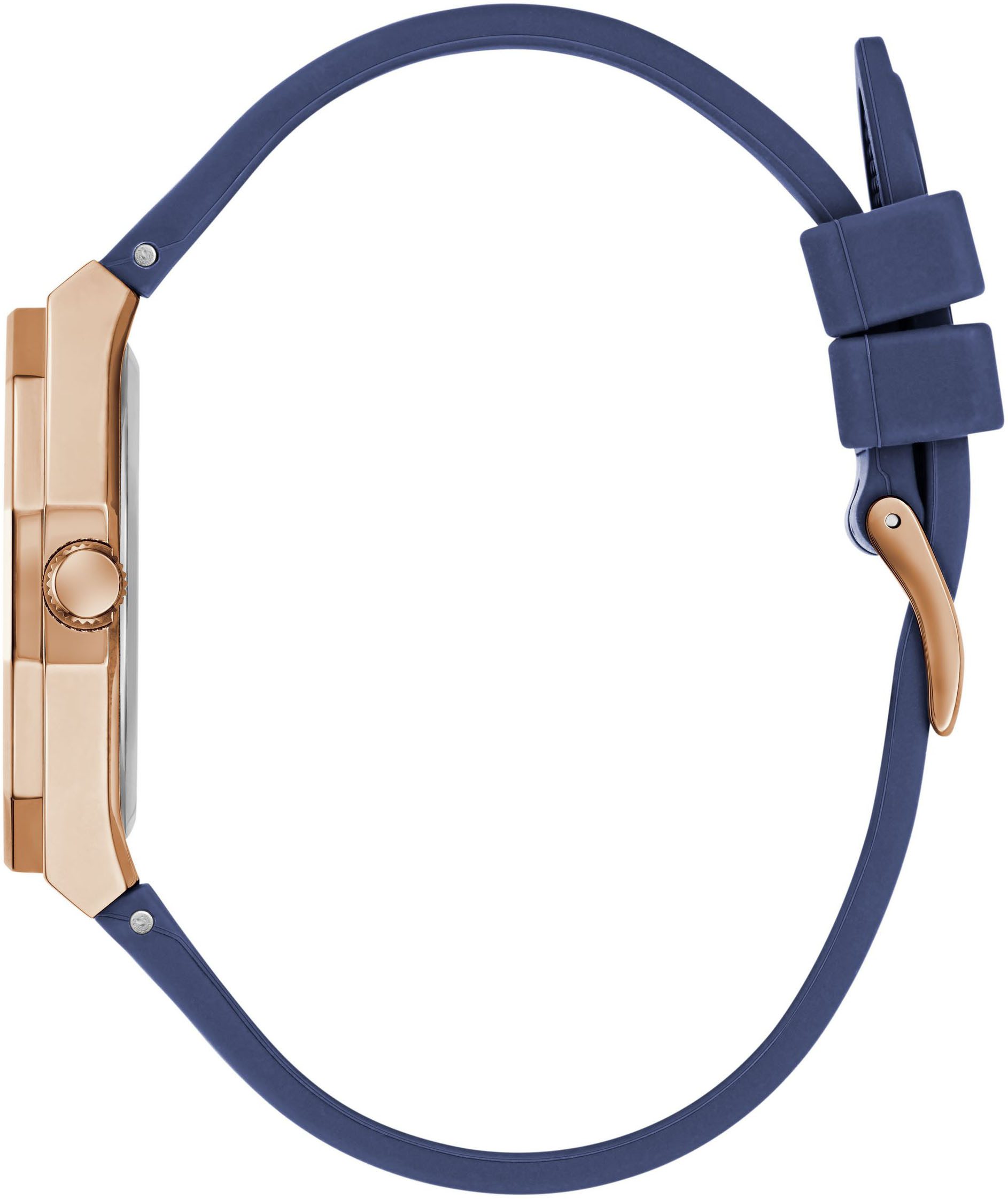 Guess Kwartshorloge Desire Horloge, dameshorloge, kristallen, mineraalglas, stalen band