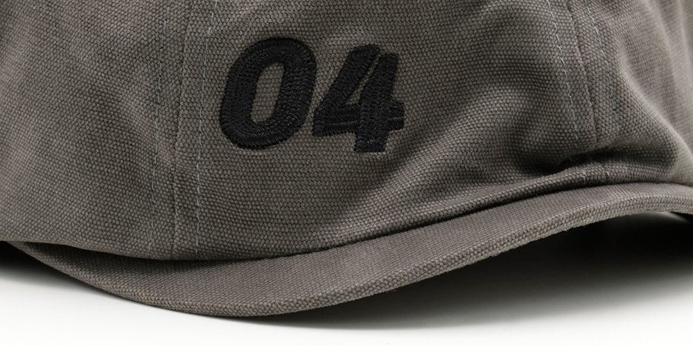 chillouts Flat cap Dartford Hat met cijfers borduursel-detail
