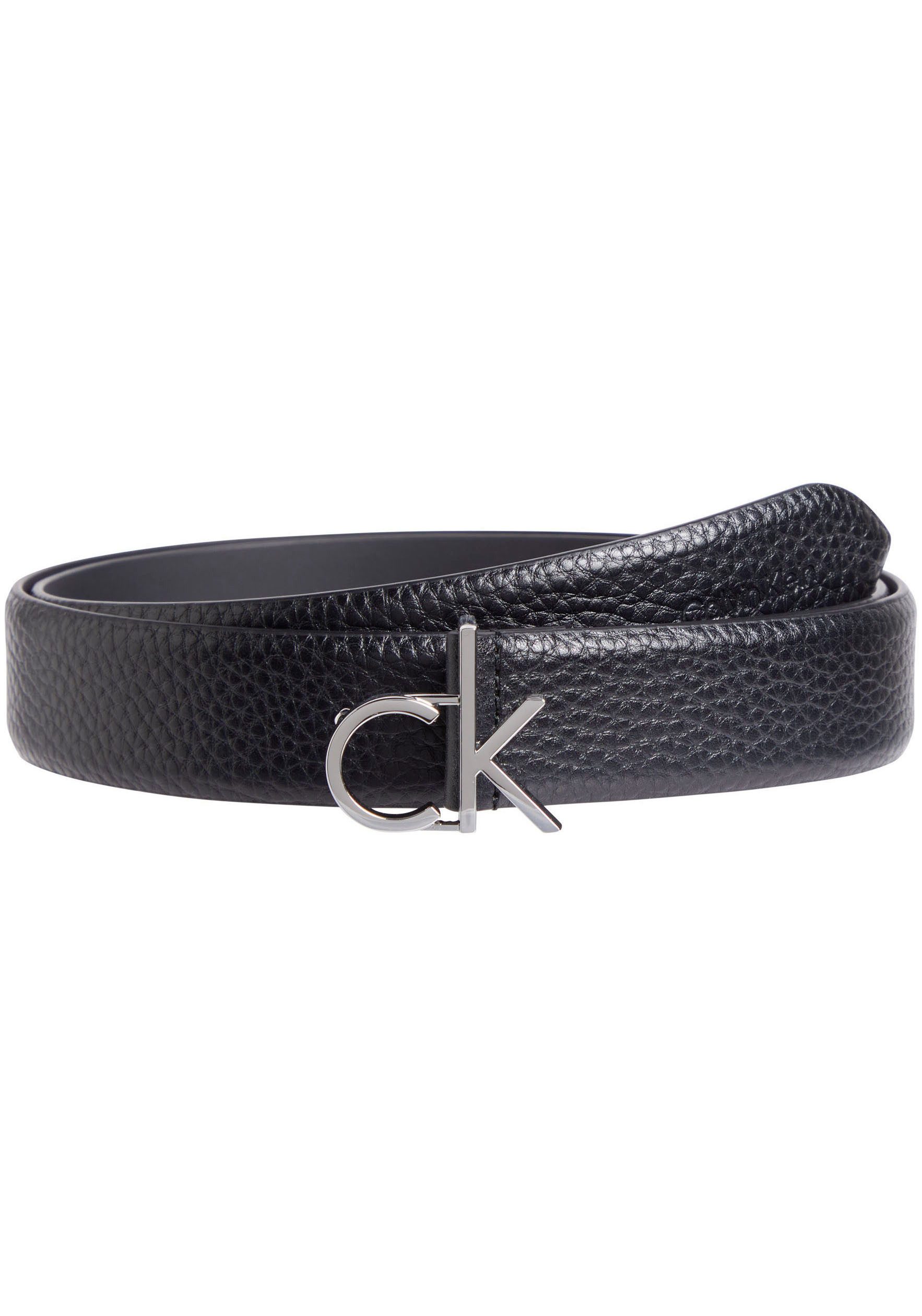 Calvin Klein Leren riem CK LOGO BUCKLE BELT 3.0_PBL met logo-embossing als sluiting