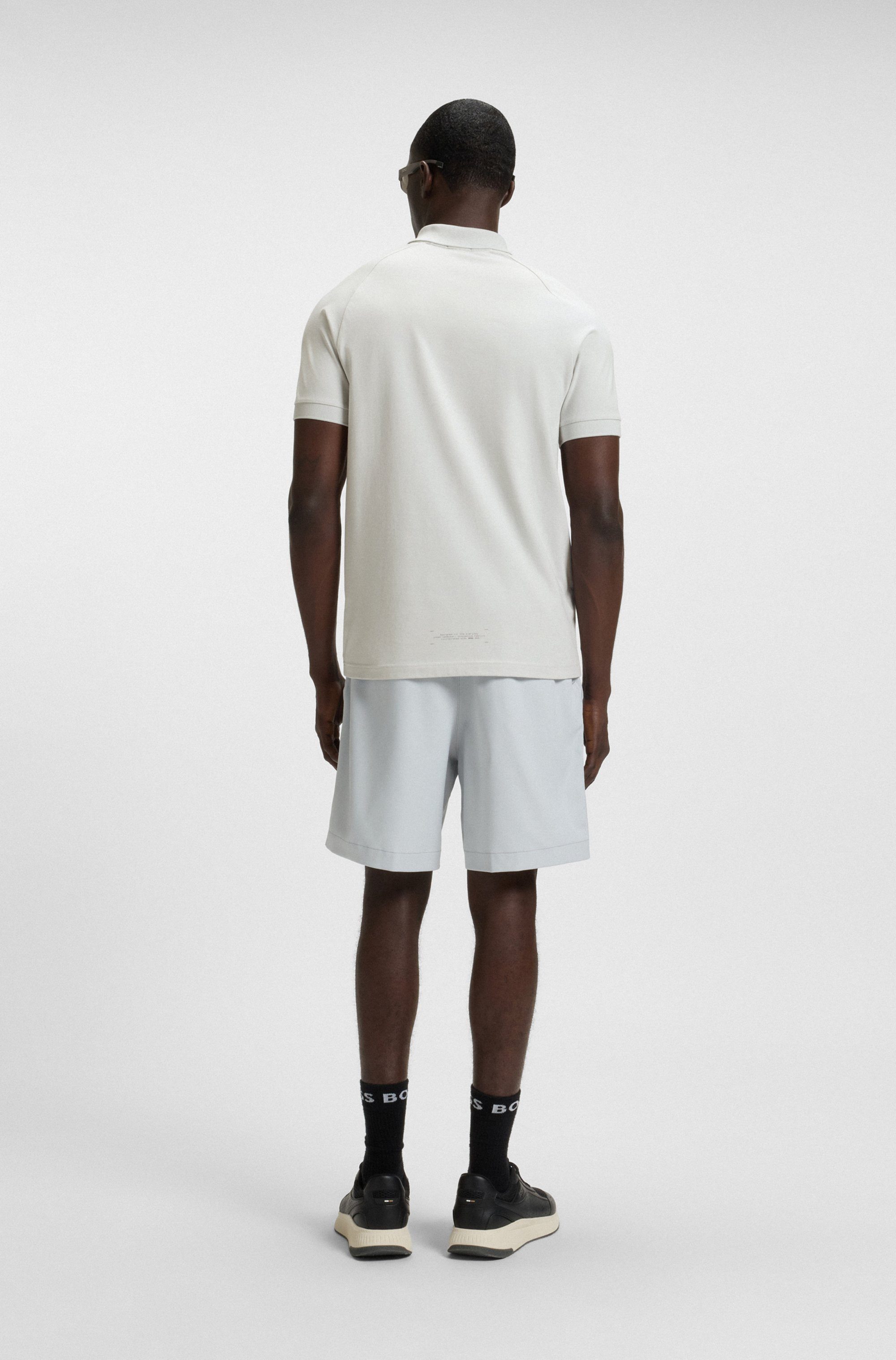 BOSS GREEN Poloshirt Polo Urban Tech met vochtafvoerende en snel drogende eigenschappen