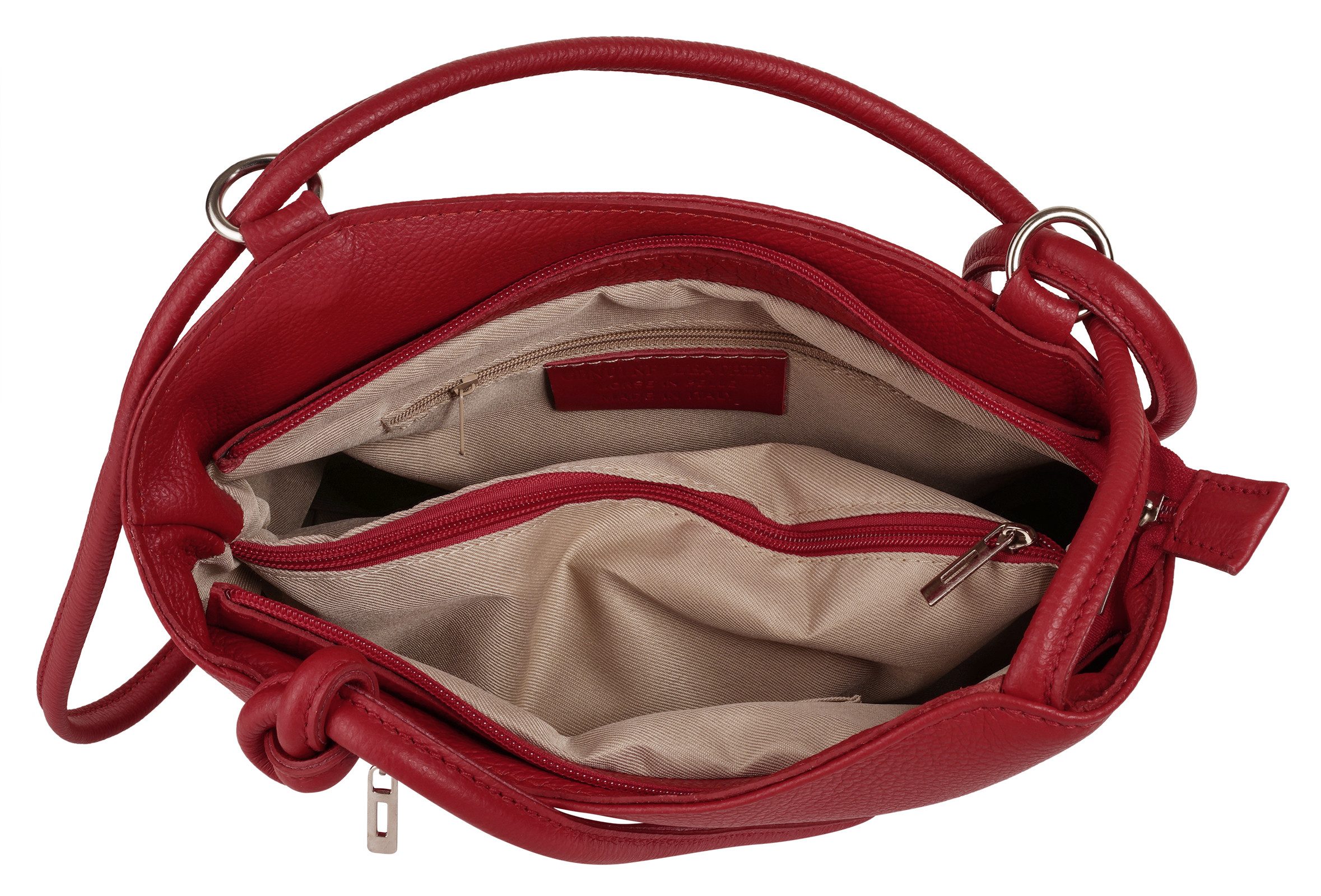 Cluty Rugzak echt leer, made in italy