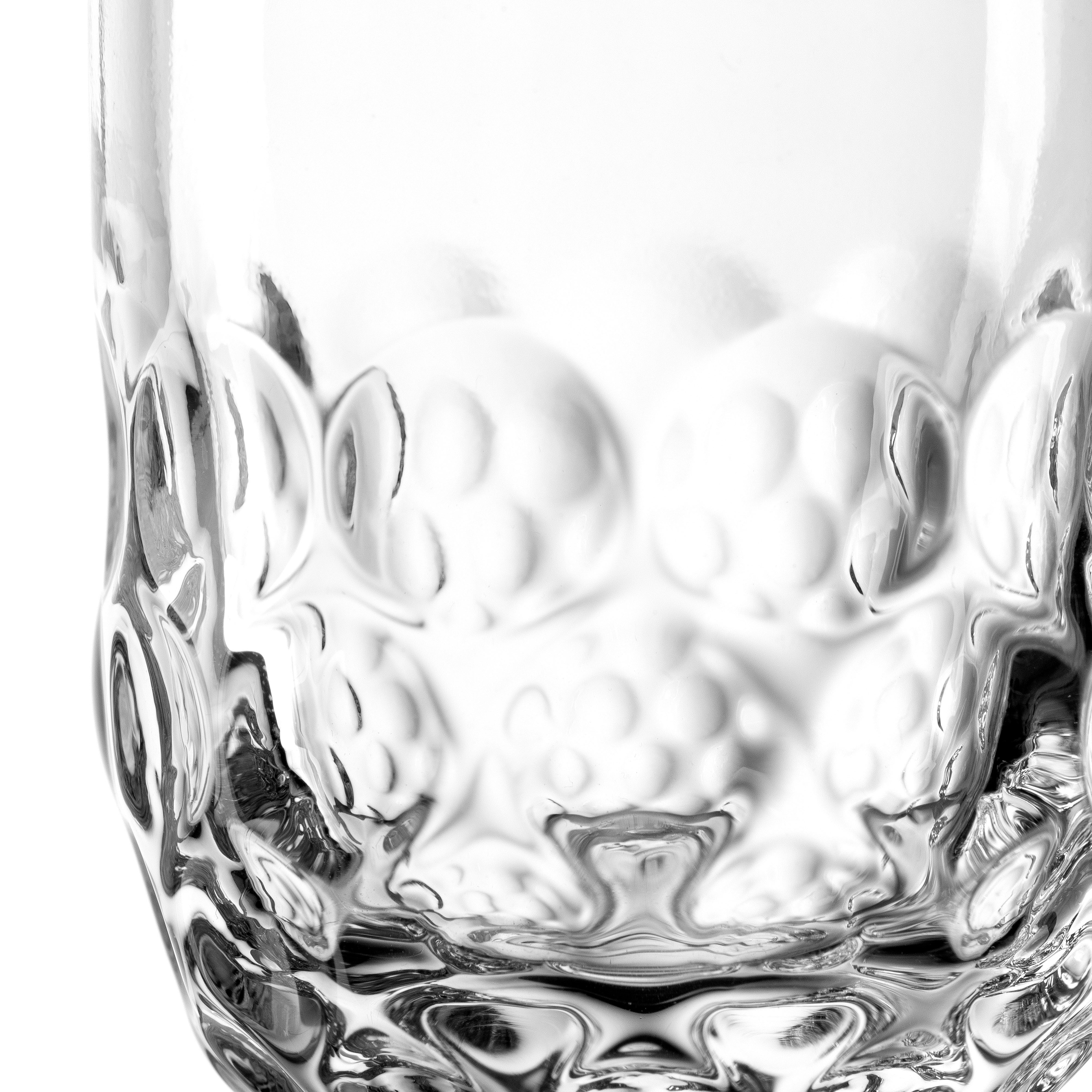 LEONARDO Espressoglas GOCCE, 90 ml, 6-stuks set 1. variant, met druppelrelief (set)