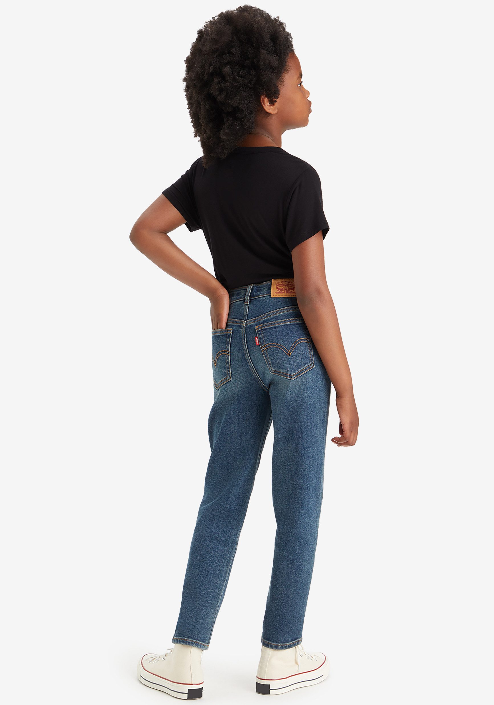 Levi's Kidswear 5-pocket jeans LVG MINI MOM JEANS in mom-fit, voor meisjes