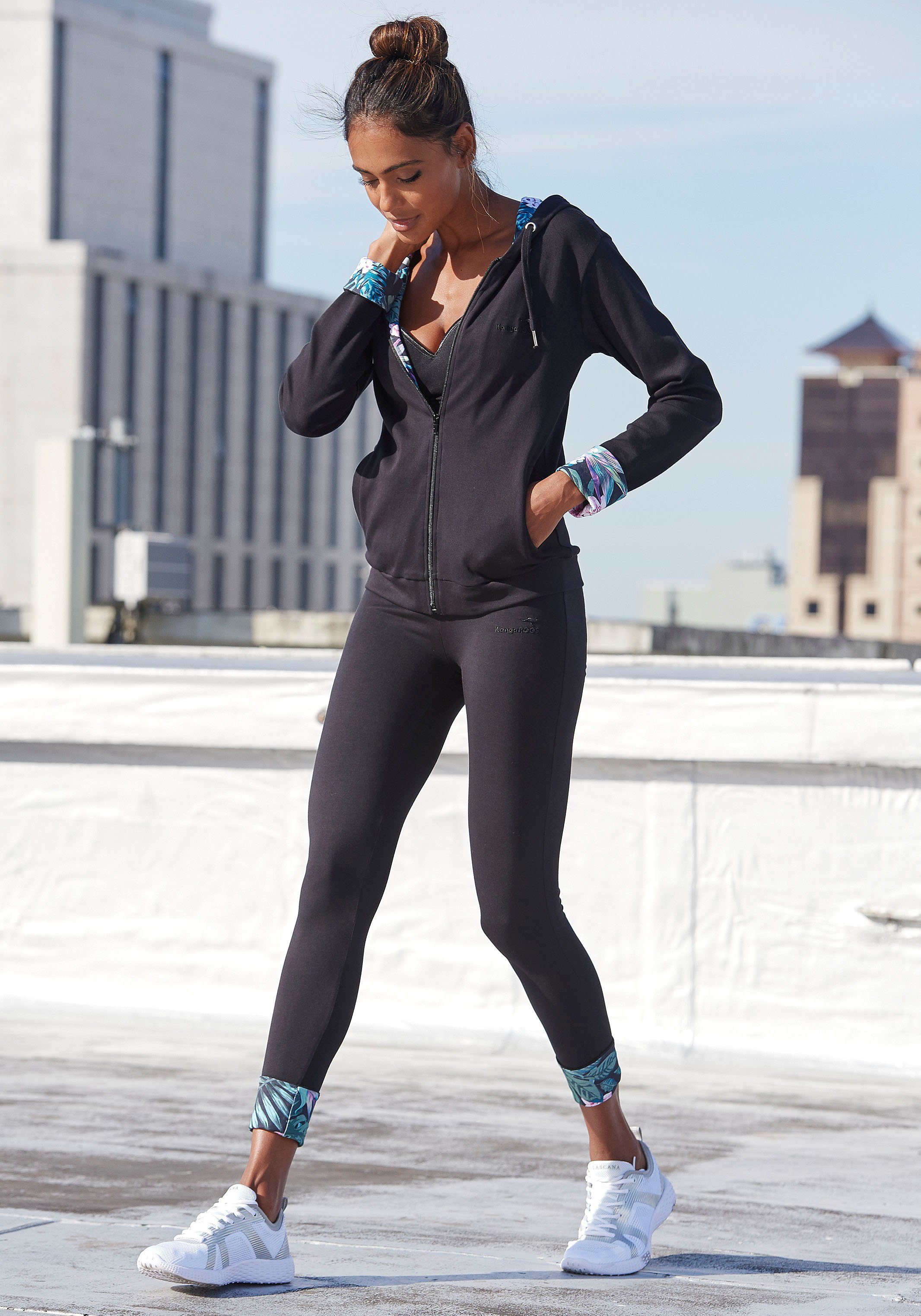 KangaROOS Legging met gedessineerde omslag