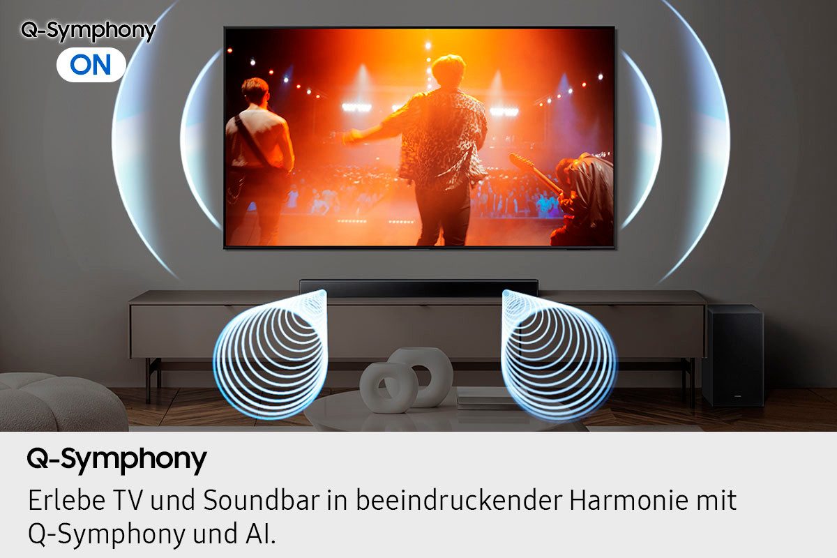 Samsung Soundbar HW-B760GF soundbar 5.1-kanaals geluidsysteem, dolby 5.1 kanaal, dts virtual:x, adaptief geluid