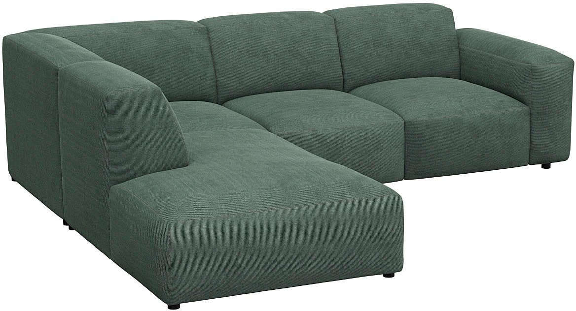 FLEXLUX Hoekbank Lucera, super comfortabel door hoogwaardige zitconstructie met koudschuim