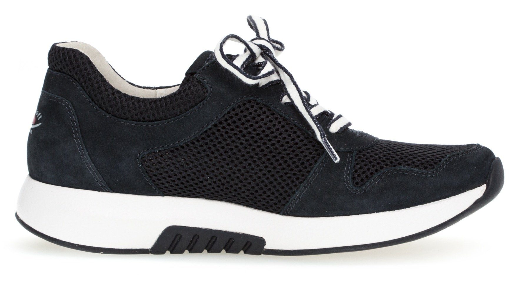 Gabor Rollingsoft Sneakers met sleehak met optifit verwisselbare binnenzool, vrijetijdsschoen, lage schoen, veterschoen