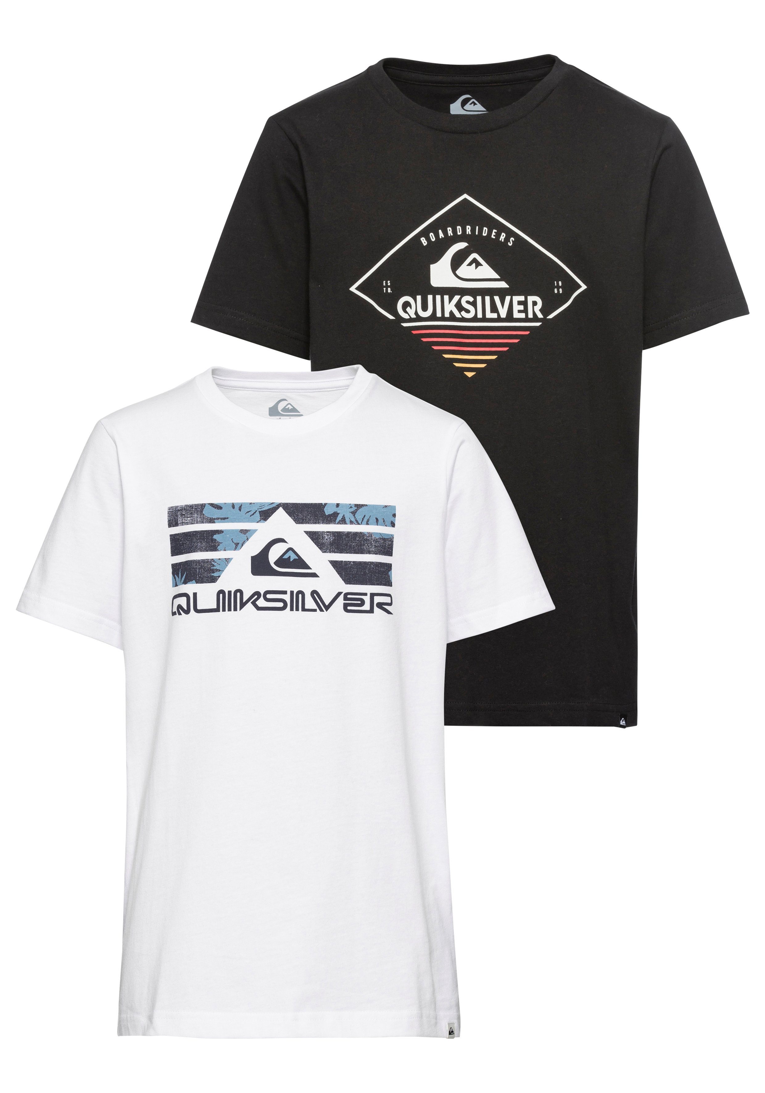 Quiksilver T-shirt (2-delig, Set van 2)