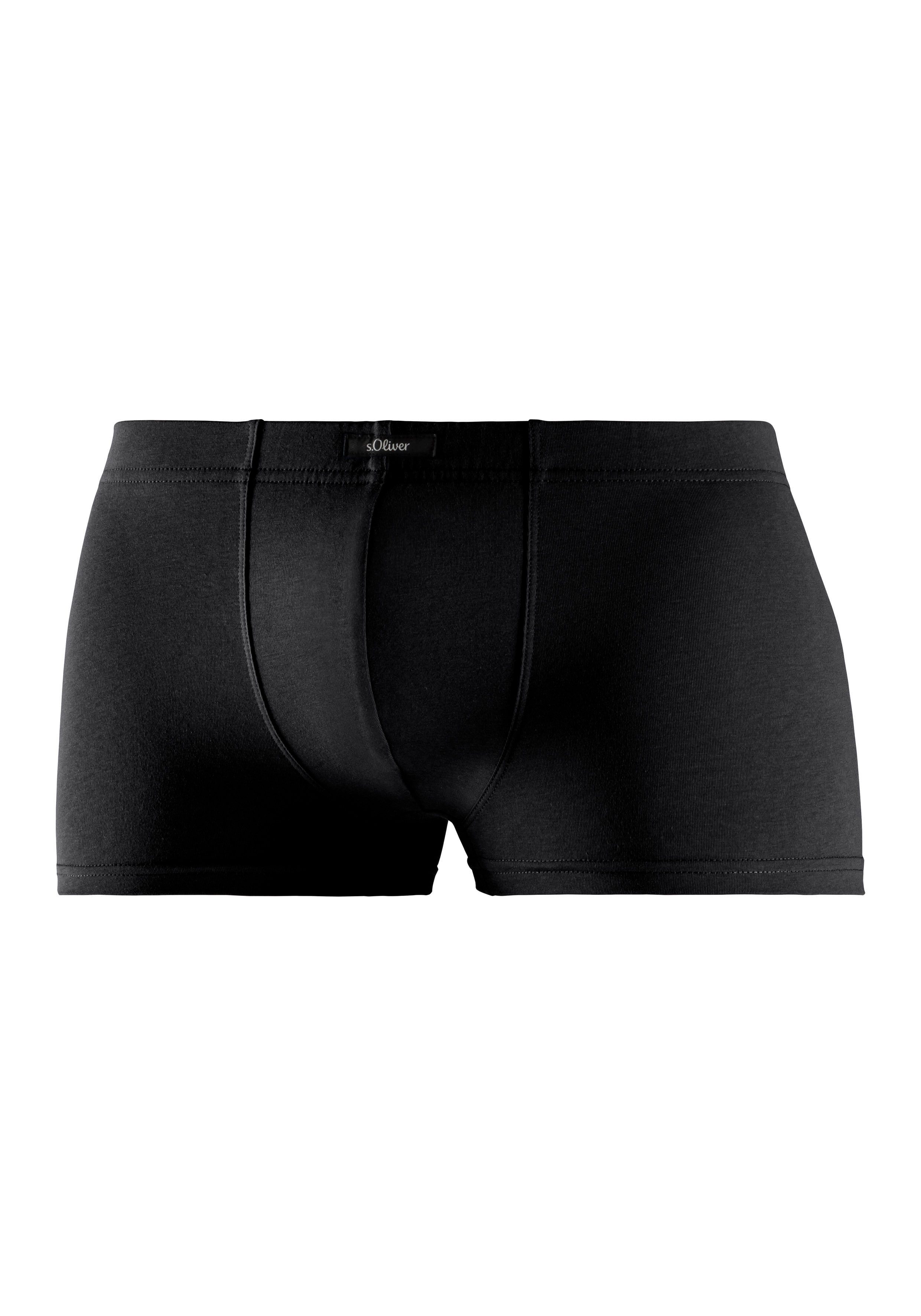 s.Oliver RED LABEL Beachwear Hipster strak zittende boxershorts van katoenmix verpakt in een doos (blik 4 stuks)