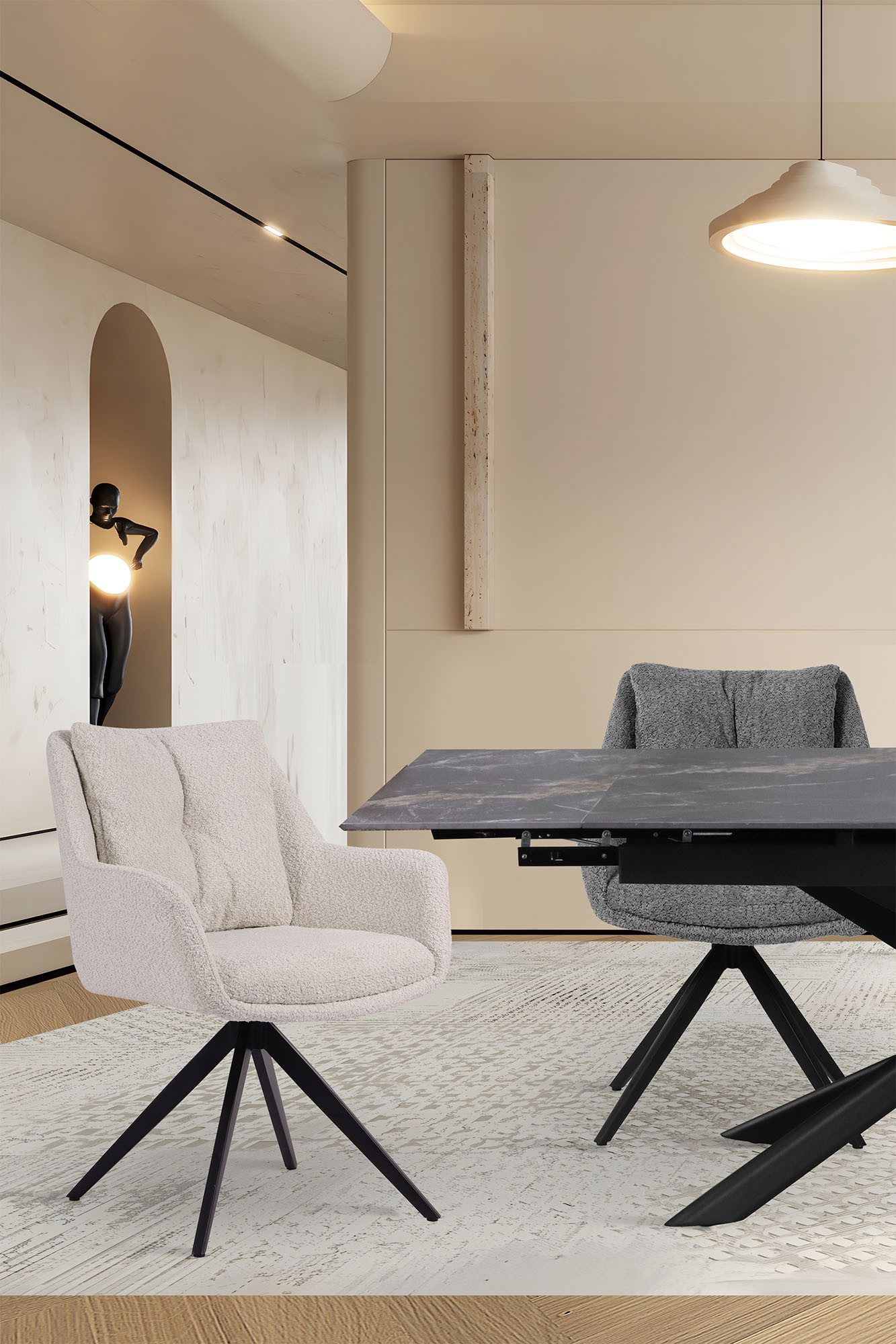 SIT Stoel met armleuningen met 360° draaifunctie