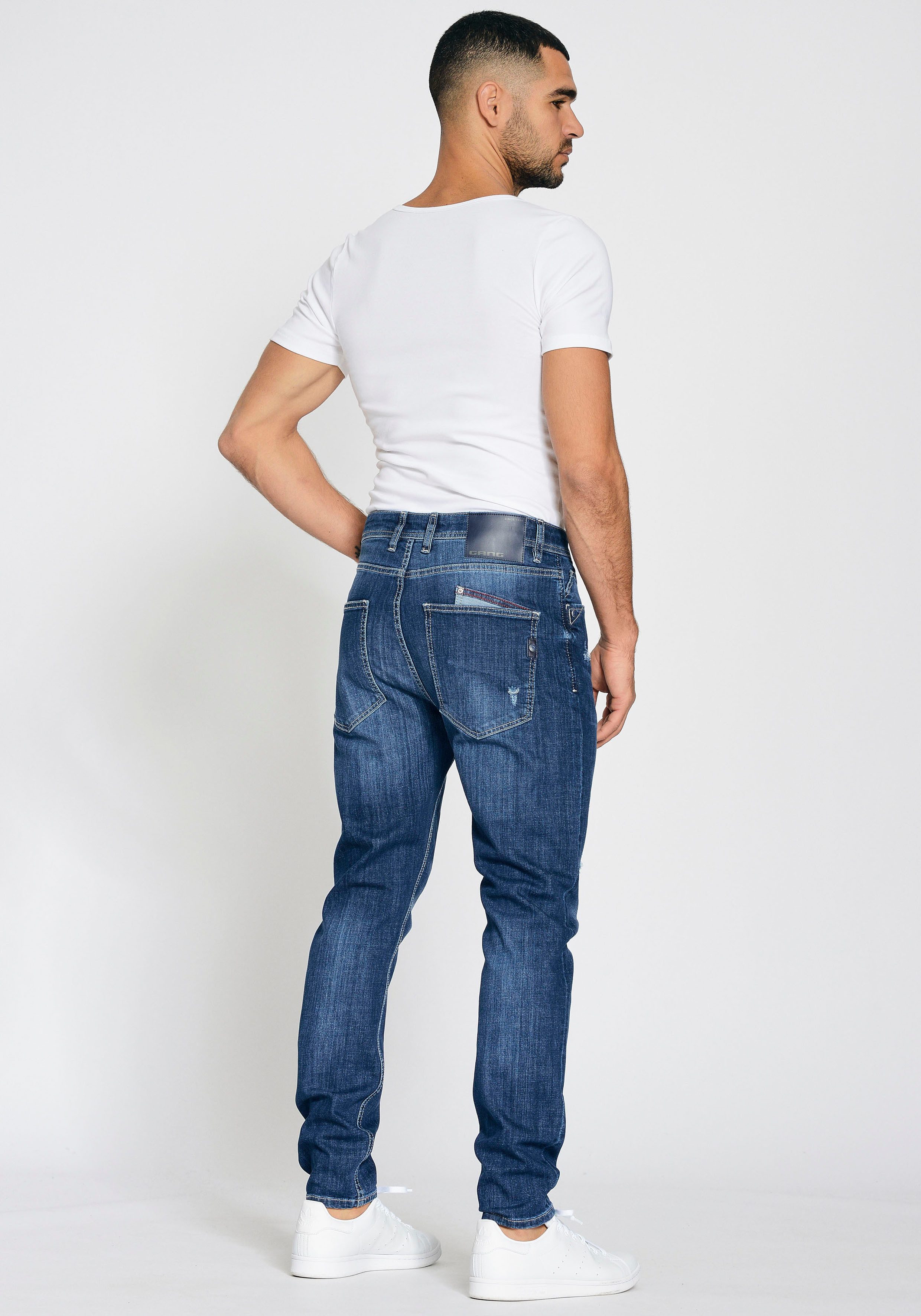 GANG Loose fit jeans 94ALESSIO met modieuze wijde broekspijpen