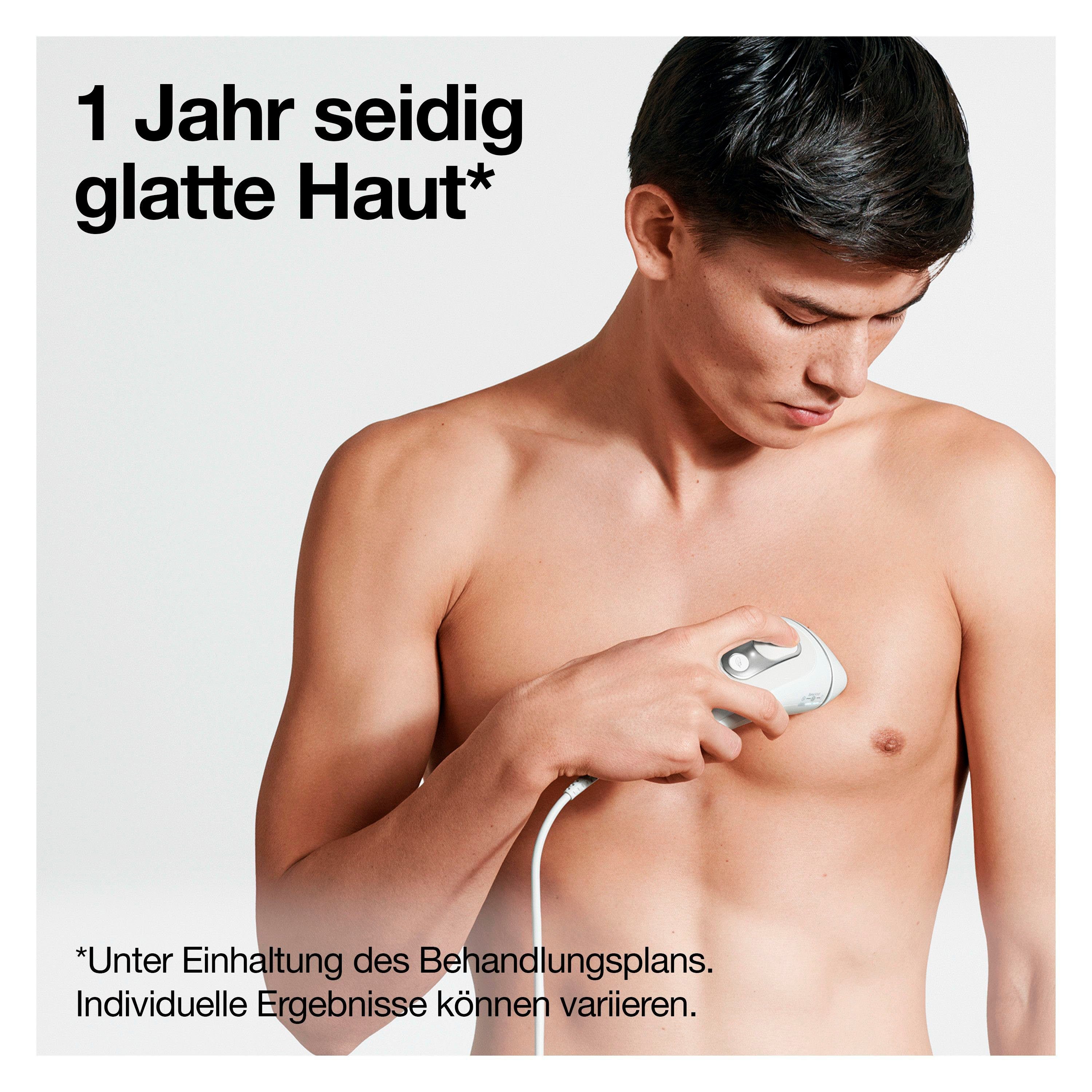 Braun IPL-ontharingsapparaat Silk·expert Pro 5 PL5145 voor mannen, 2 opzetstukken & 1 gillette scheerapparaat, opbergtas